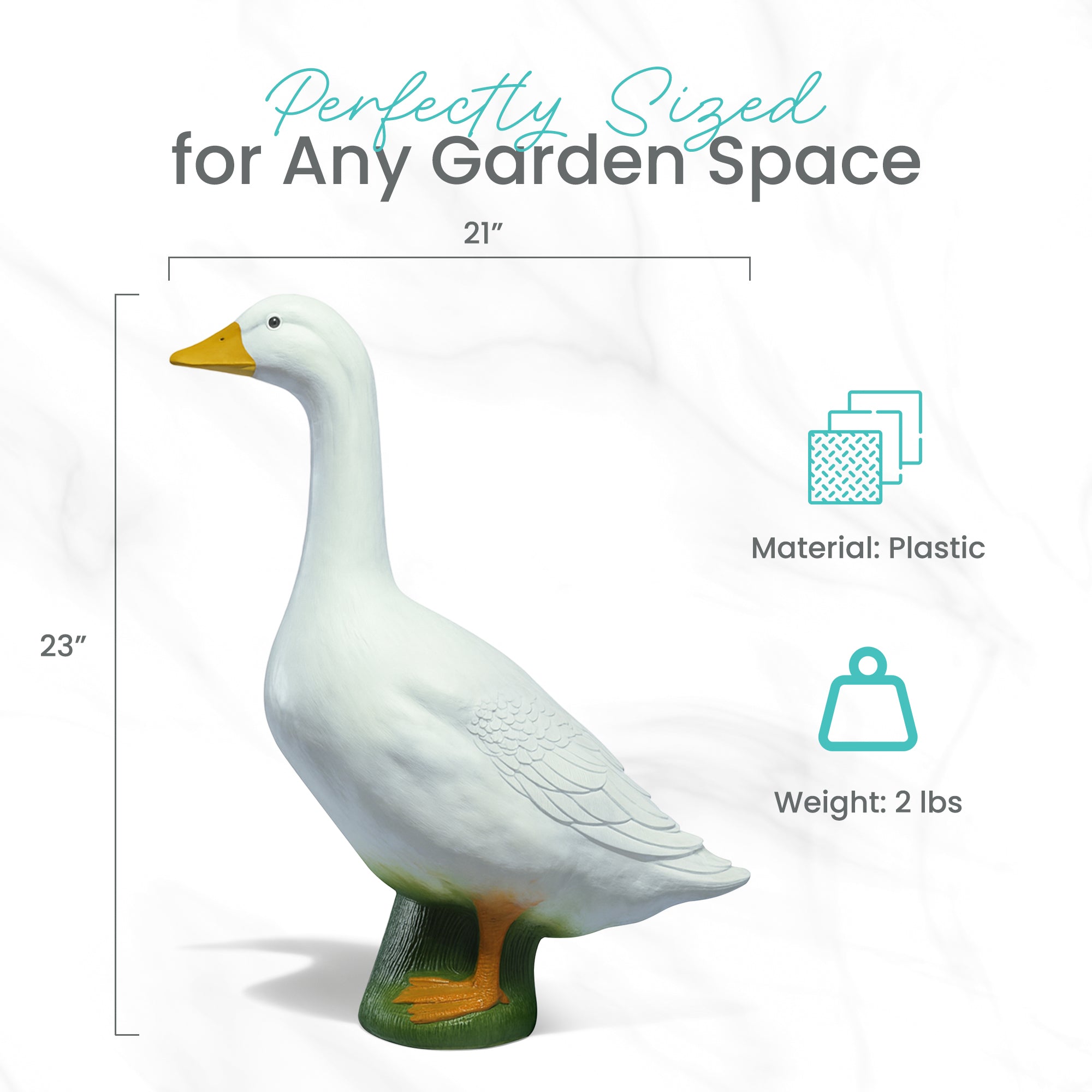 Union Products Wild Goose Outdoor Lawn and Garden Statue, 23" Tall Figurine - Smart-nests