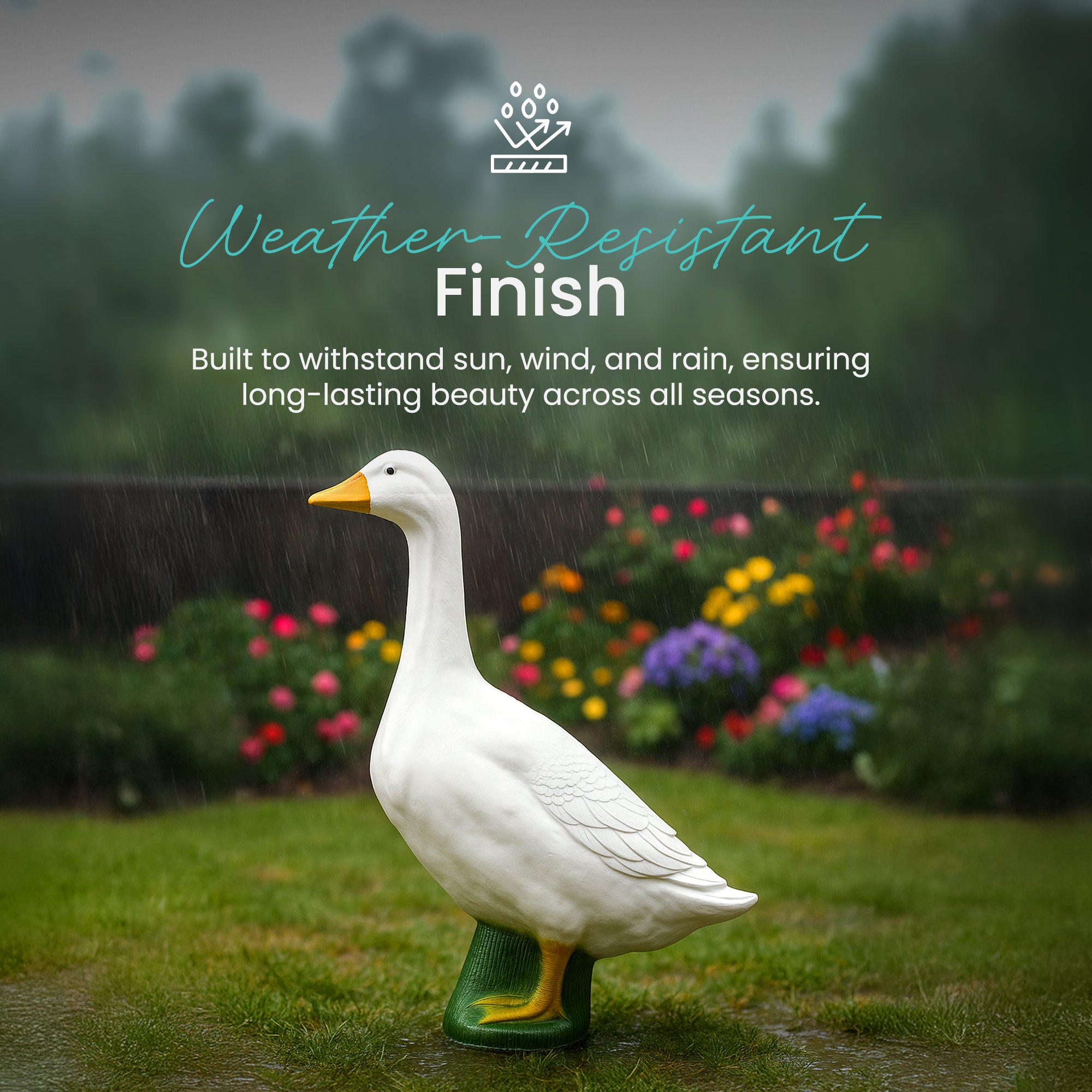 Union Products Wild Goose Outdoor Lawn and Garden Statue, 23" Tall Figurine - Smart-nests