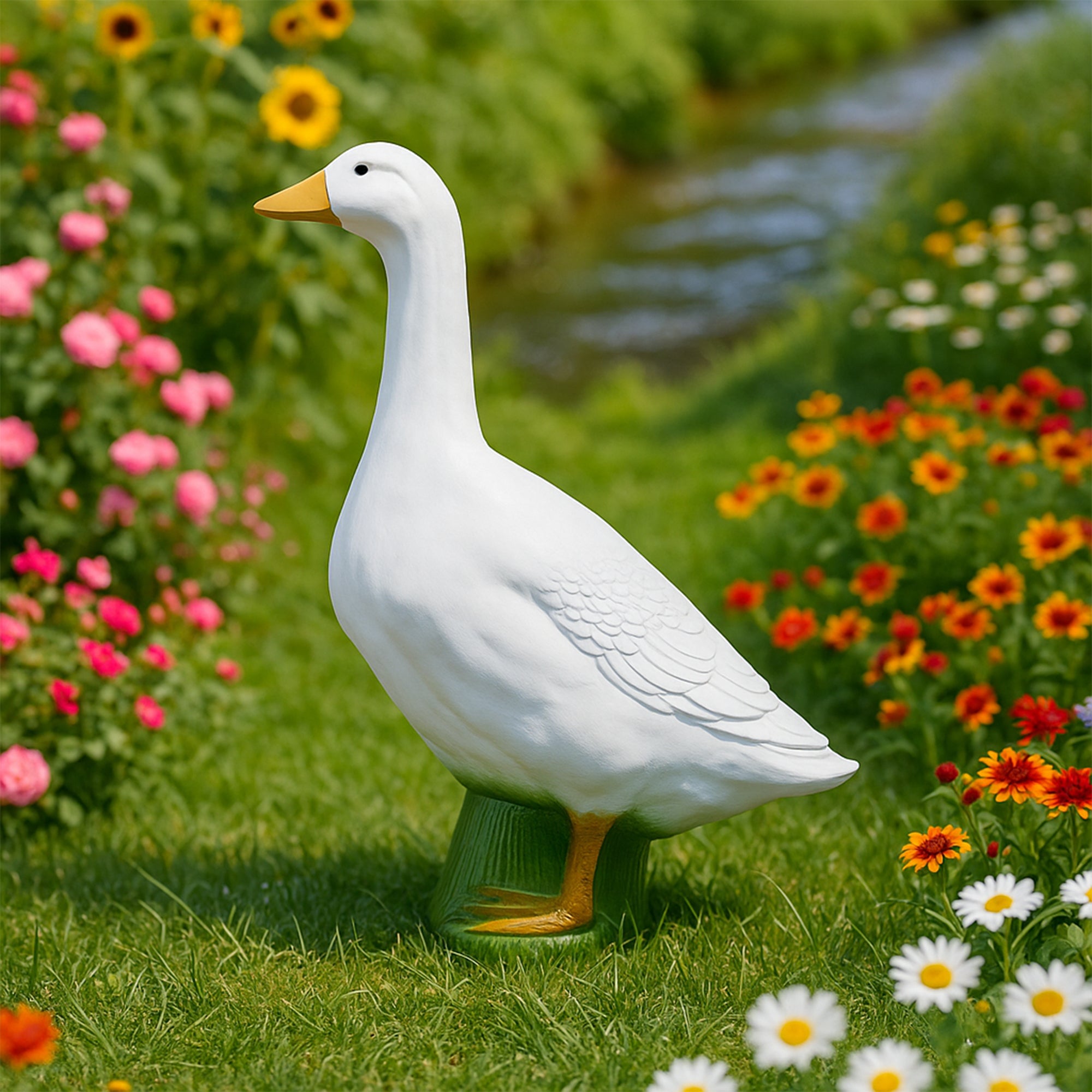 Union Products Wild Goose Outdoor Lawn and Garden Statue, 23" Tall Figurine - Smart-nests