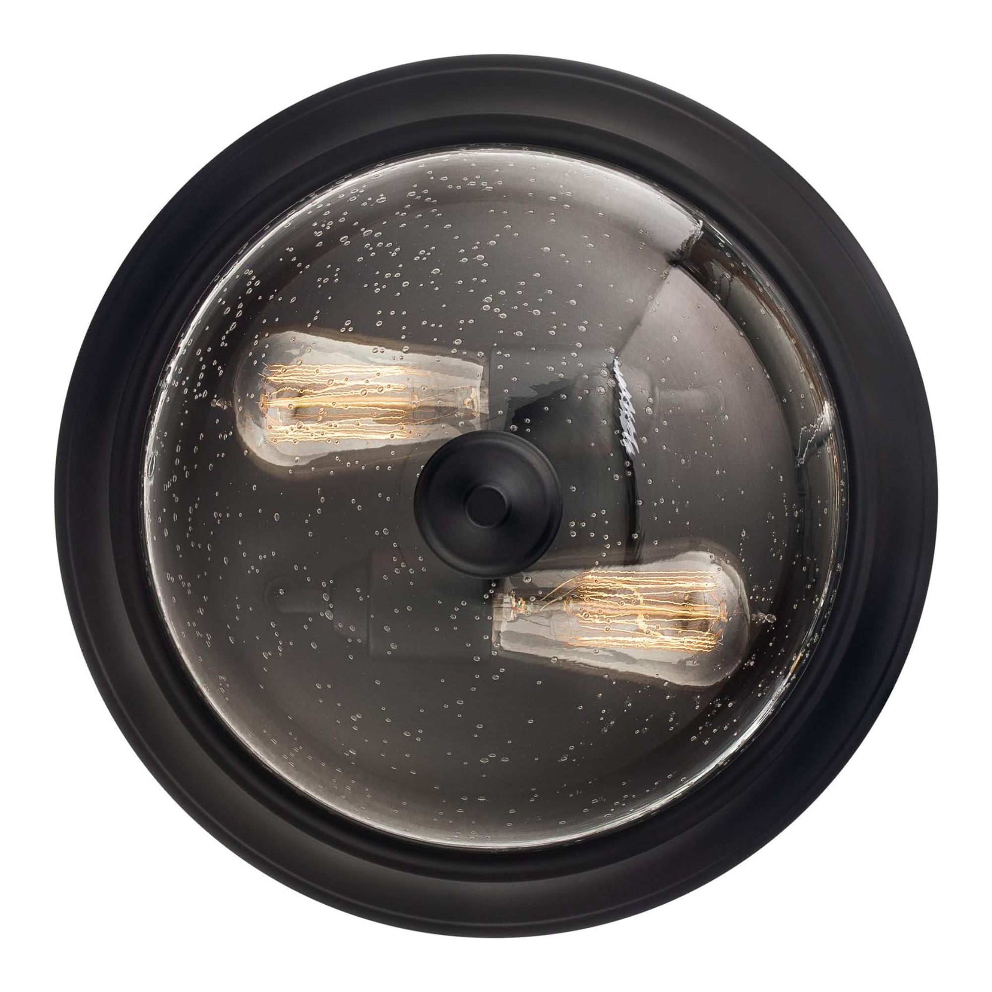 Prominence Home 13” Flush Mount Seeded Ceiling Light, Madalyn, 51381-31, Bronze - Smart-nests