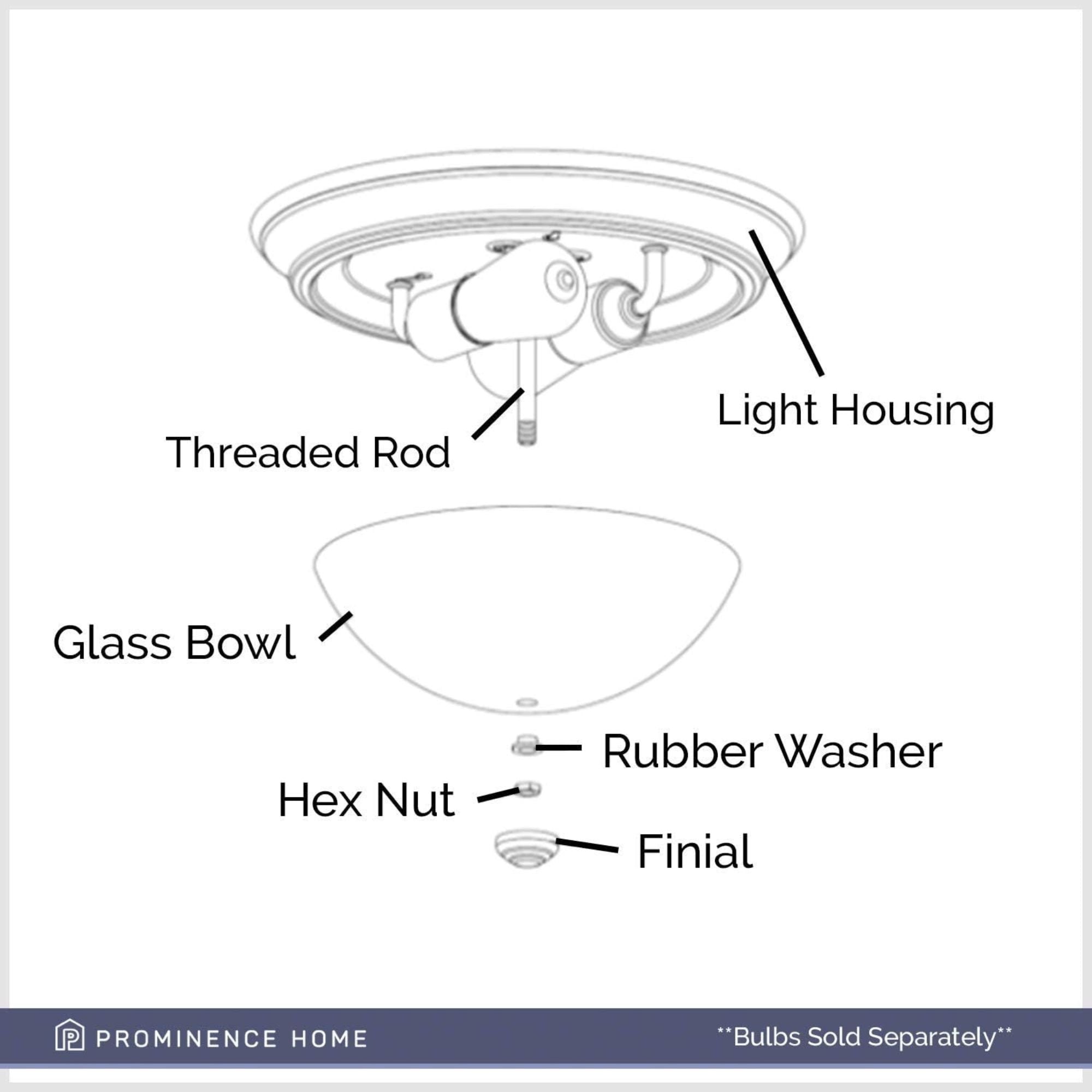 Prominence Home 13” Flush Mount Seeded Ceiling Light, Madalyn, 51381-31, Bronze - Smart-nests