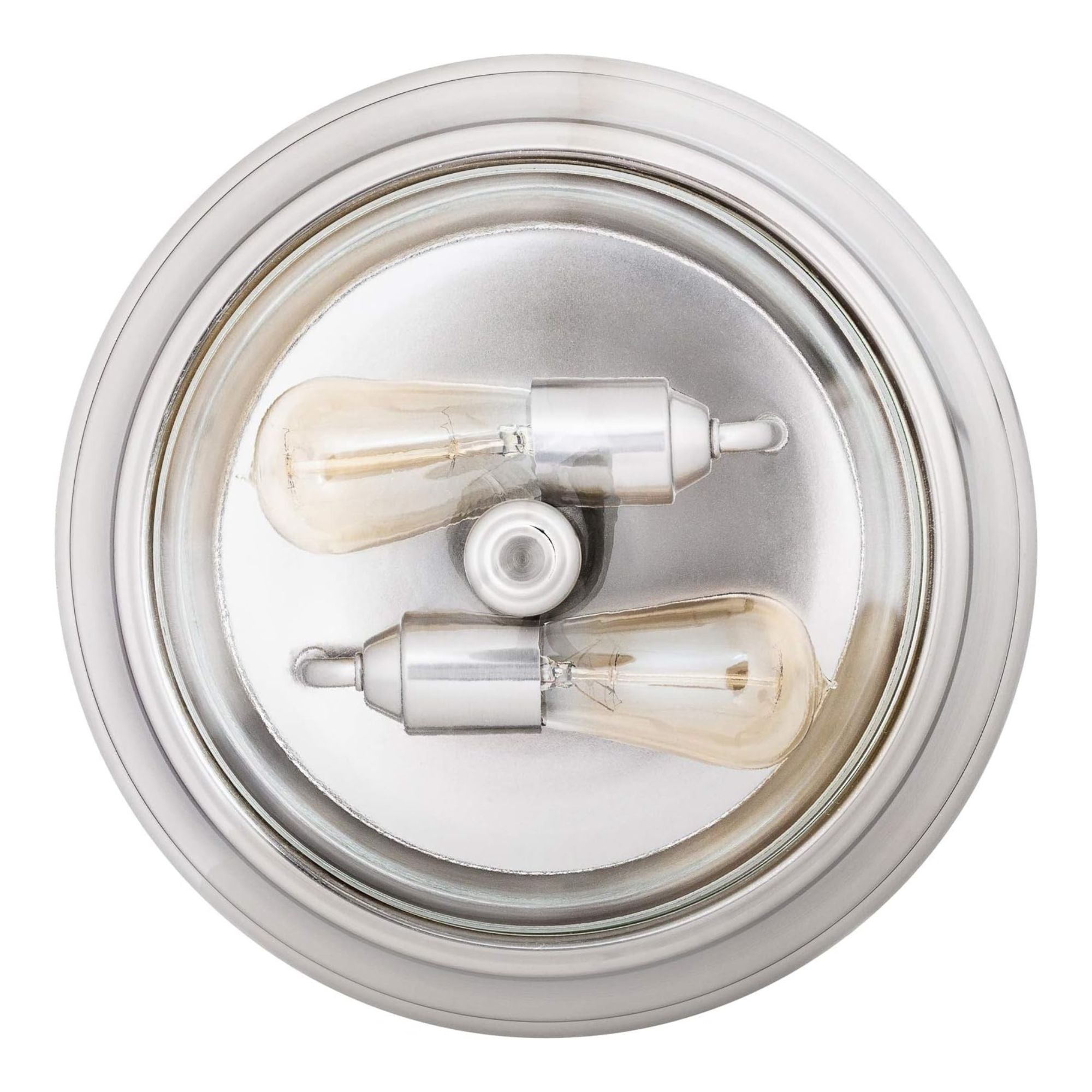 Prominence Home 13” Flush Mount Indoor Ceiling Light, Madalyn, 51380-31, Nickel - Smart-nests