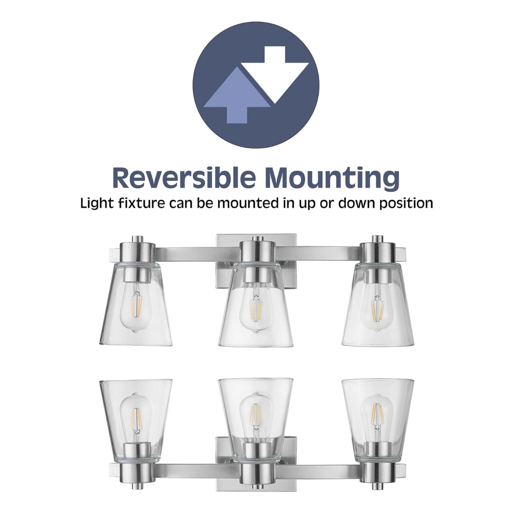 Prominence Home Fairendale 3 Light Bathroom Wall Vanity Light, Brushed Nickel - Smart-nests