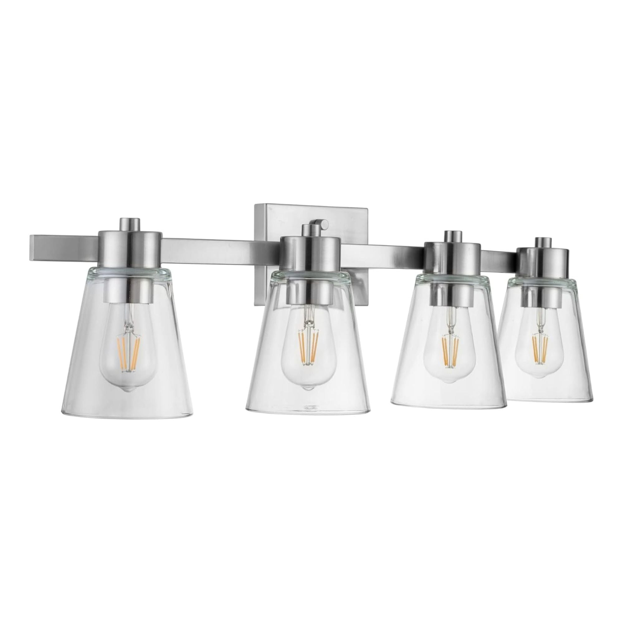 Prominence Home Fairendale 4 Light Bathroom Wall Vanity Light, Brushed Nickel - Smart-nests