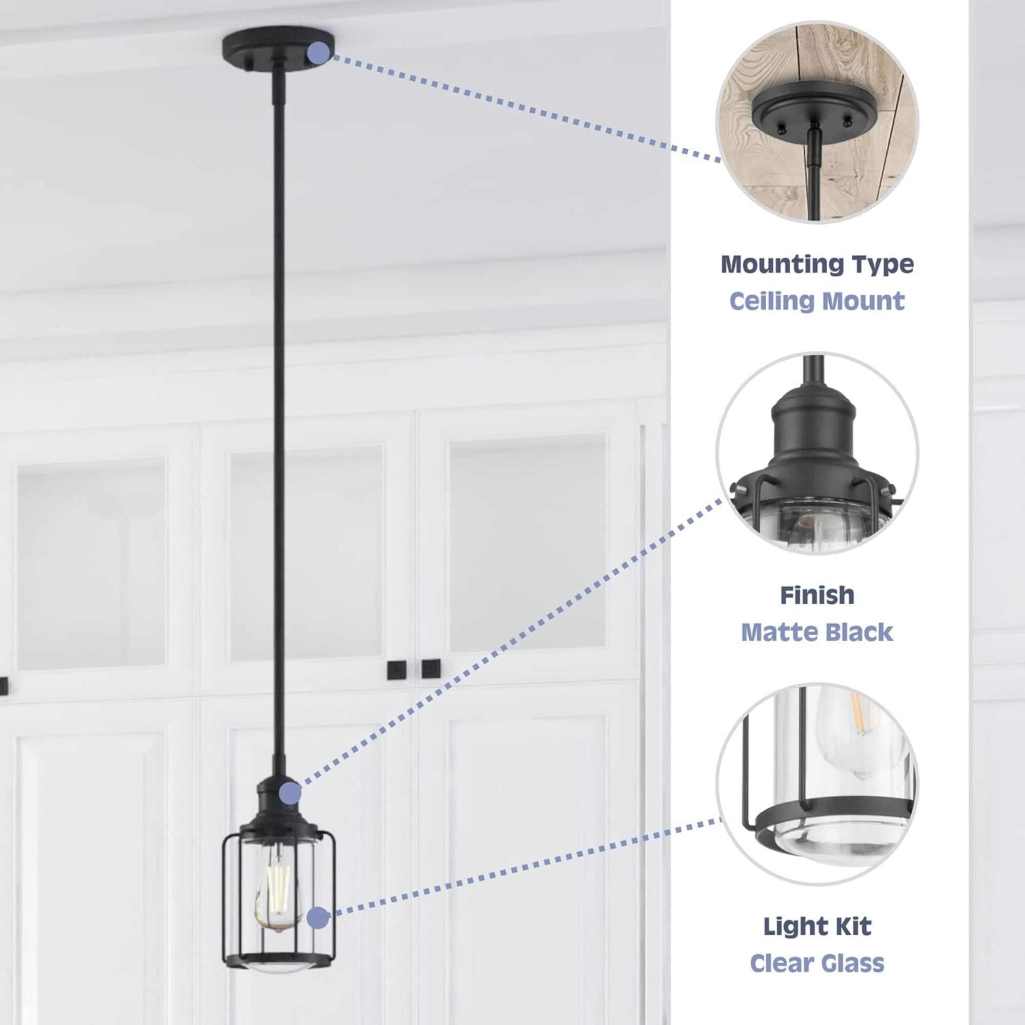 Prominence Home Lincoln Woods 1 Light Kitchen Island Linear Pendant Bar Light - Smart-nests