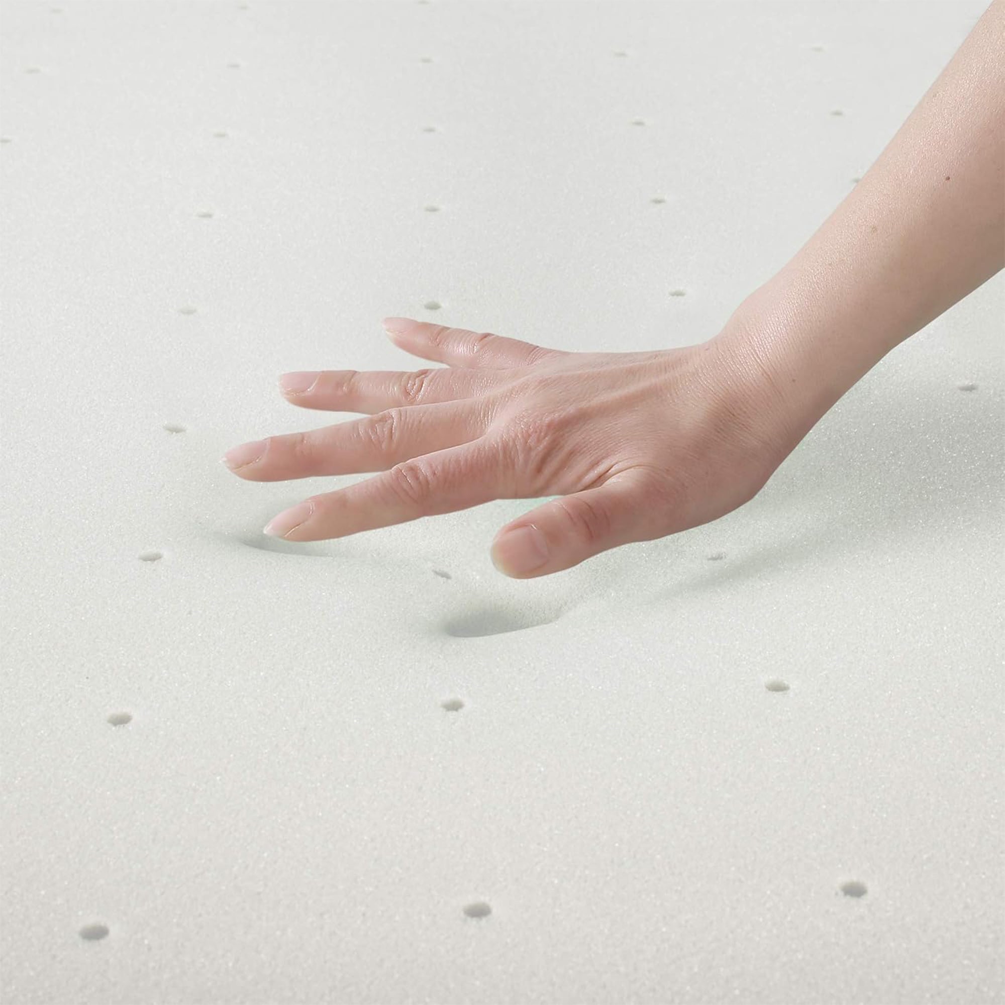 Best Price Mattress 2.5-Inch Ventilated Memory Foam Mattress Topper, Short Queen - Smart-nests