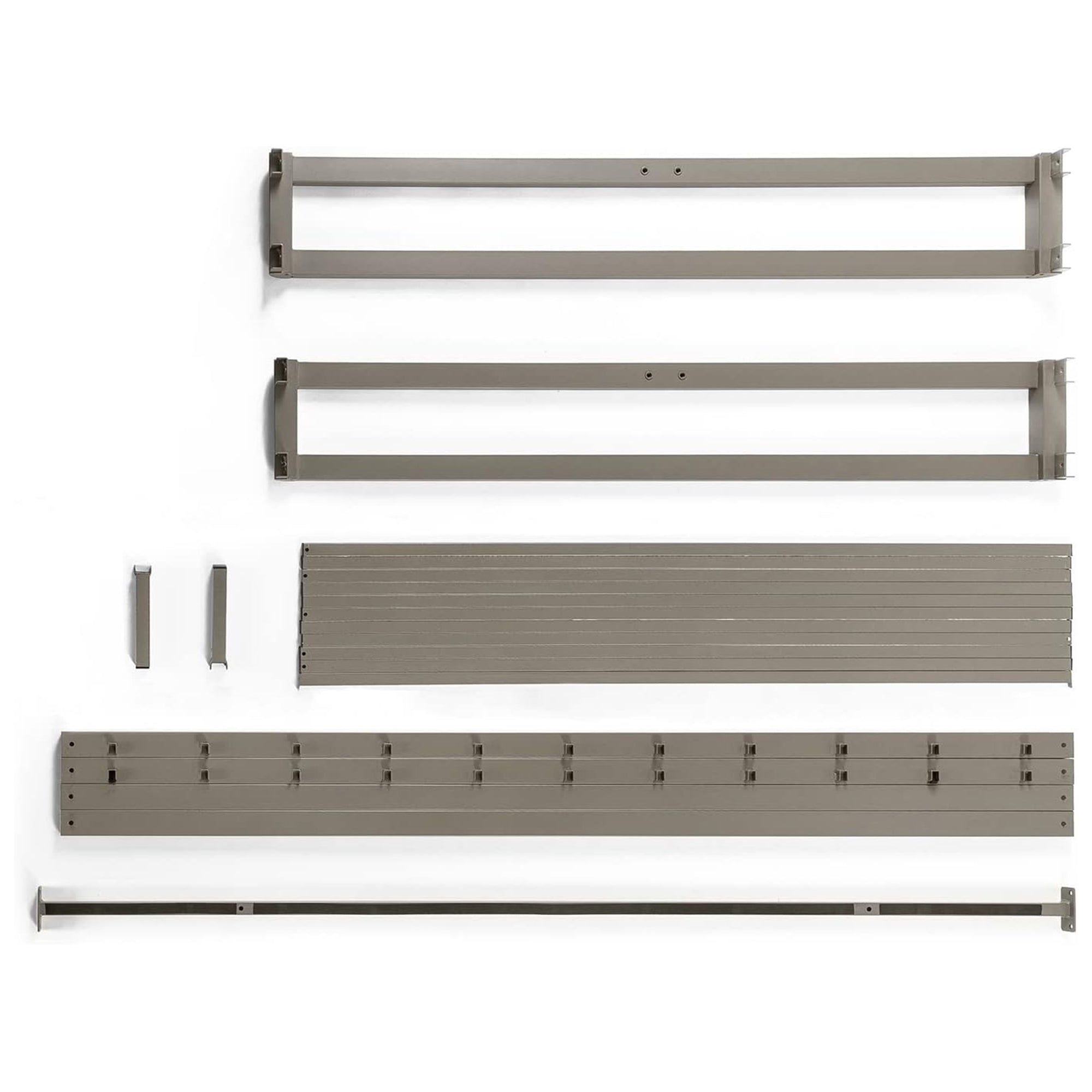 Mellow 9-Inch Metal Platform Bed Frame with Mattress Foundation, King, Gray - Smart-nests