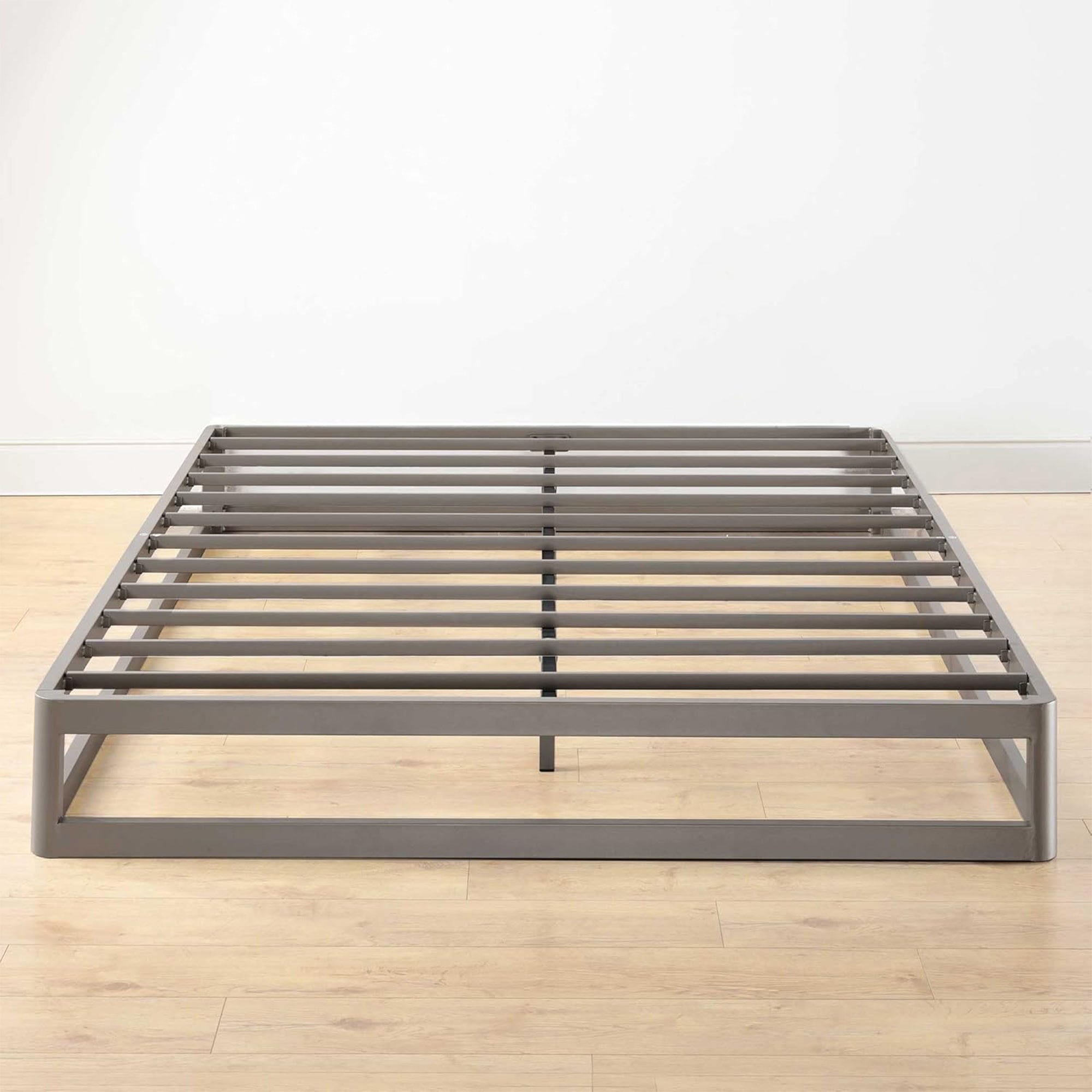 Mellow 9-Inch Metal Platform Bed Frame with Mattress Foundation, King, Gray - Smart-nests