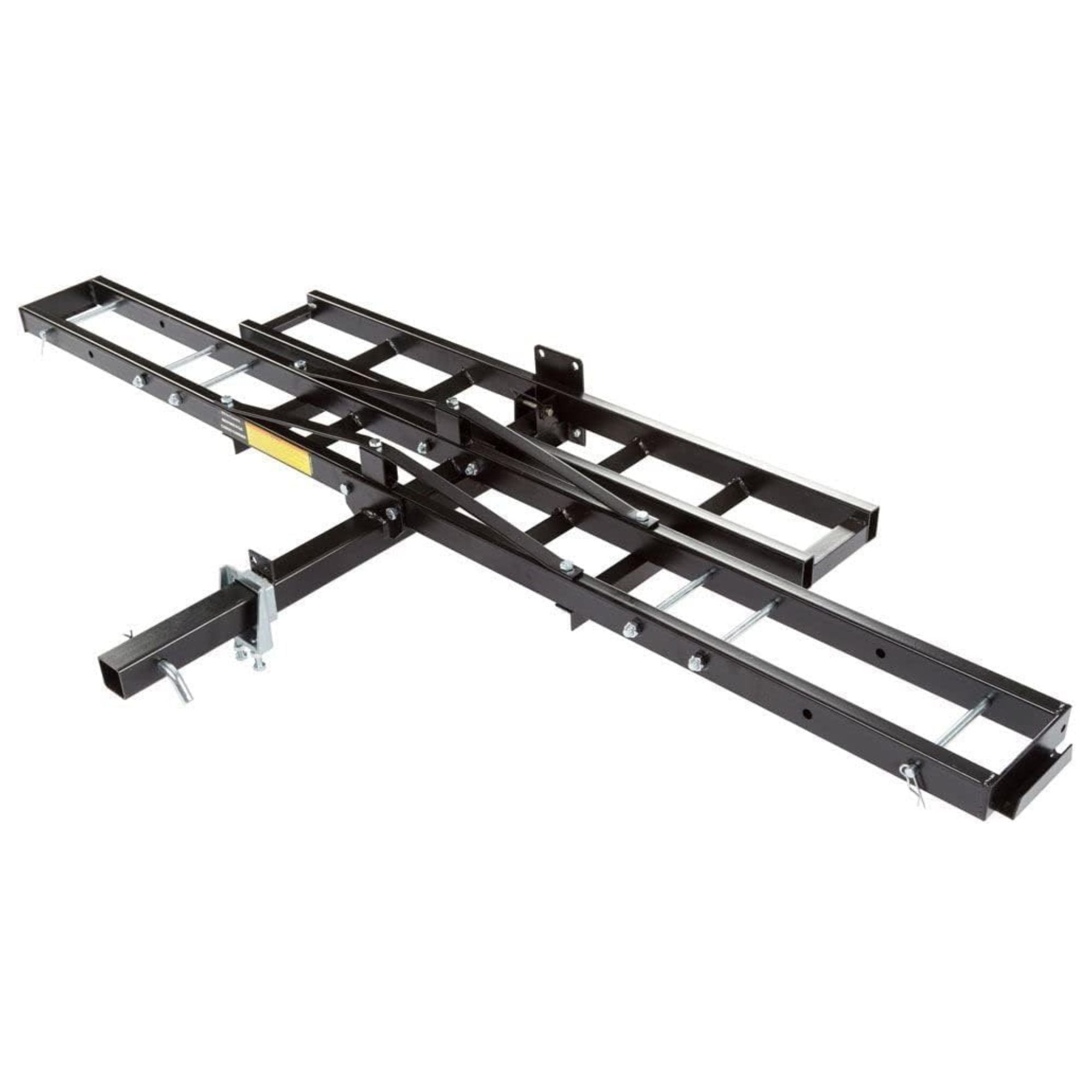 Black Widow Motorcycle Bike Carrier with Ramp for 2" Hitch, 500 Pound Capacity - Smart-nests