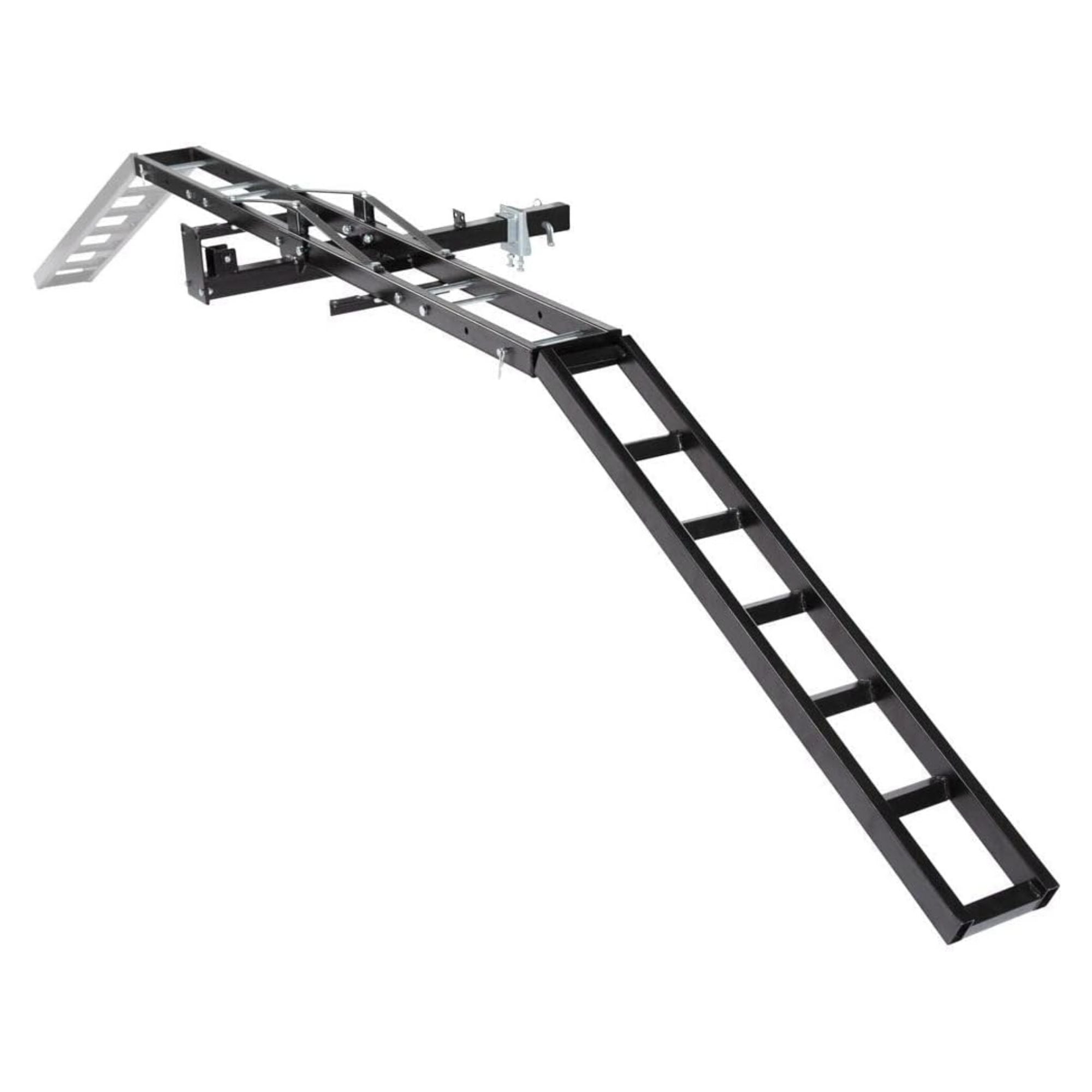 Black Widow Motorcycle Bike Carrier with Ramp for 2" Hitch, 500 Pound Capacity - Smart-nests