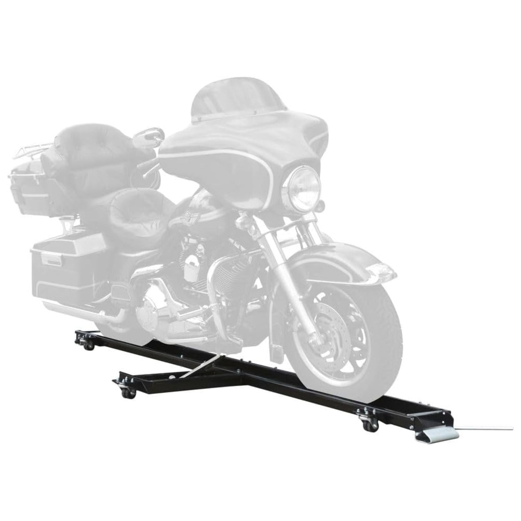 Black Widow Heavy Duty Motorcycle Dolly and Cruiser Garage Storage Ramp, Black - Smart-nests