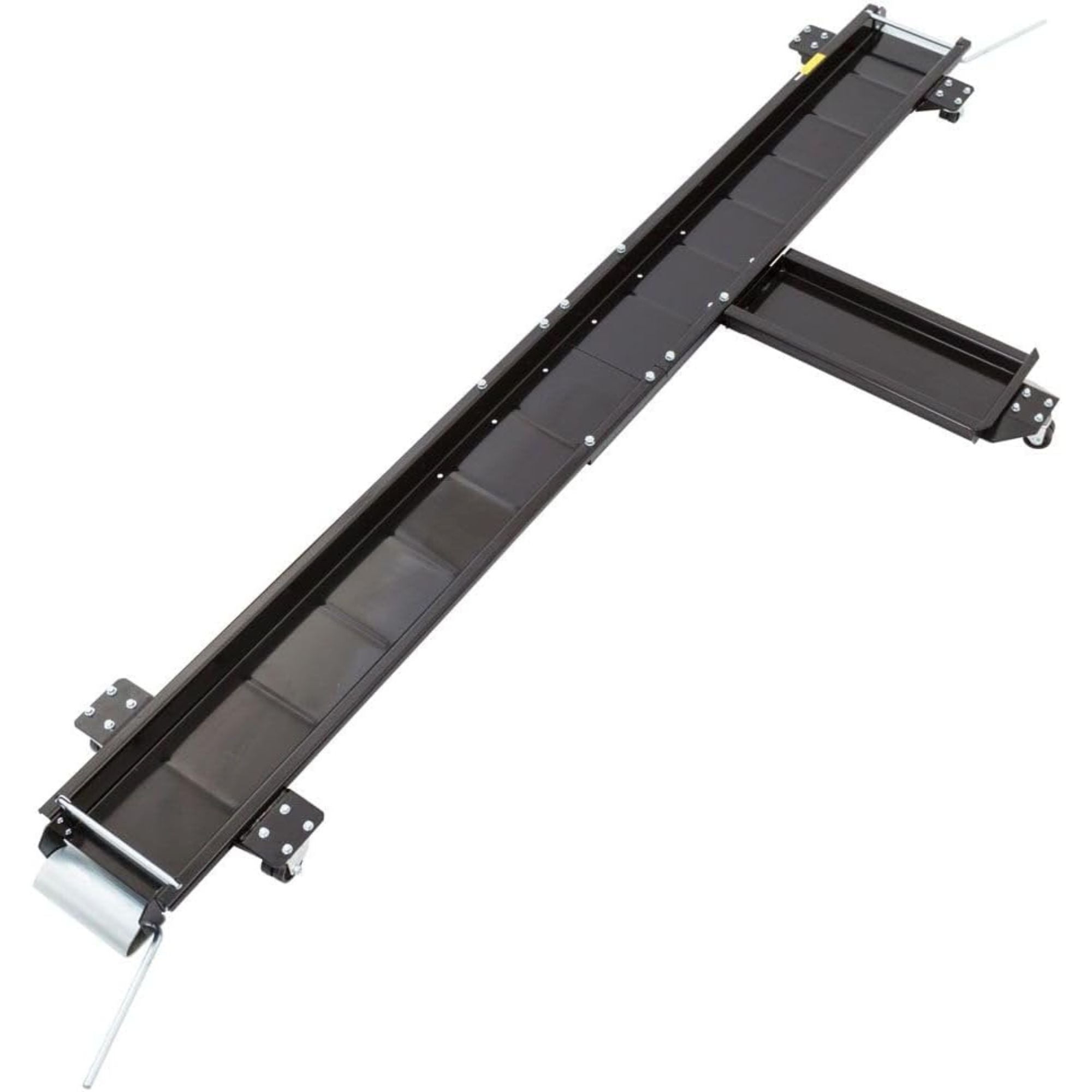 Black Widow Heavy Duty Motorcycle Dolly and Cruiser Garage Storage Ramp, Black - Smart-nests