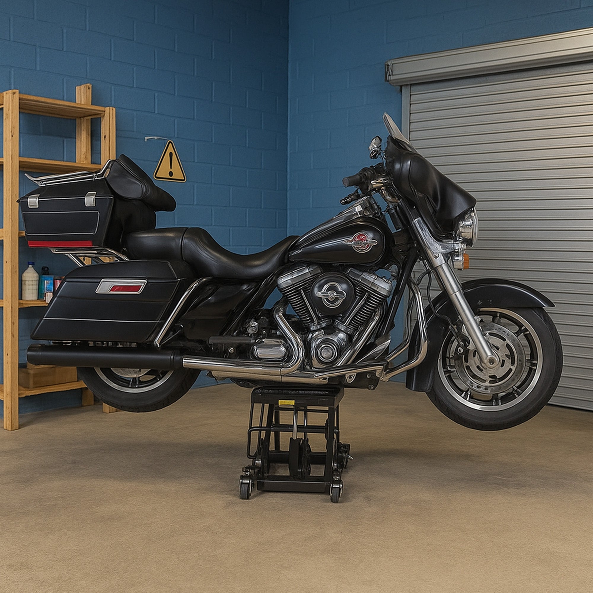Black Widow Motorcycle and ATV Hydraulic Lift Jack Stand up to 1500 Pound, Black - Smart-nests