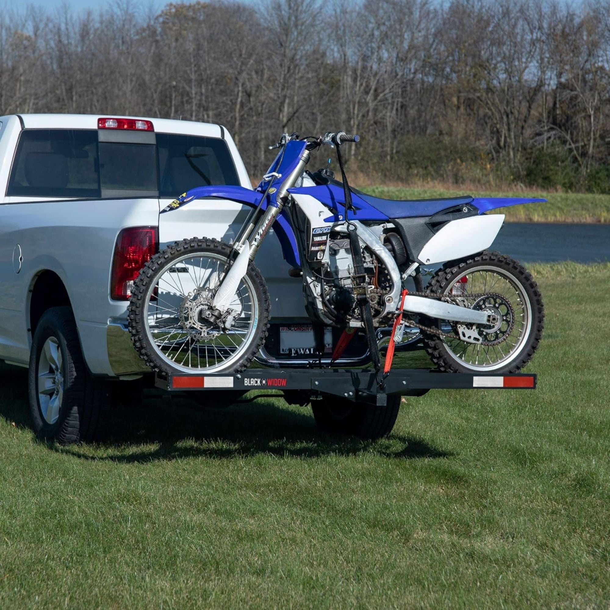 Black Widow Pro Anodized Aluminum Dirt Bike Carrier, 400 Pound Capacity, Black