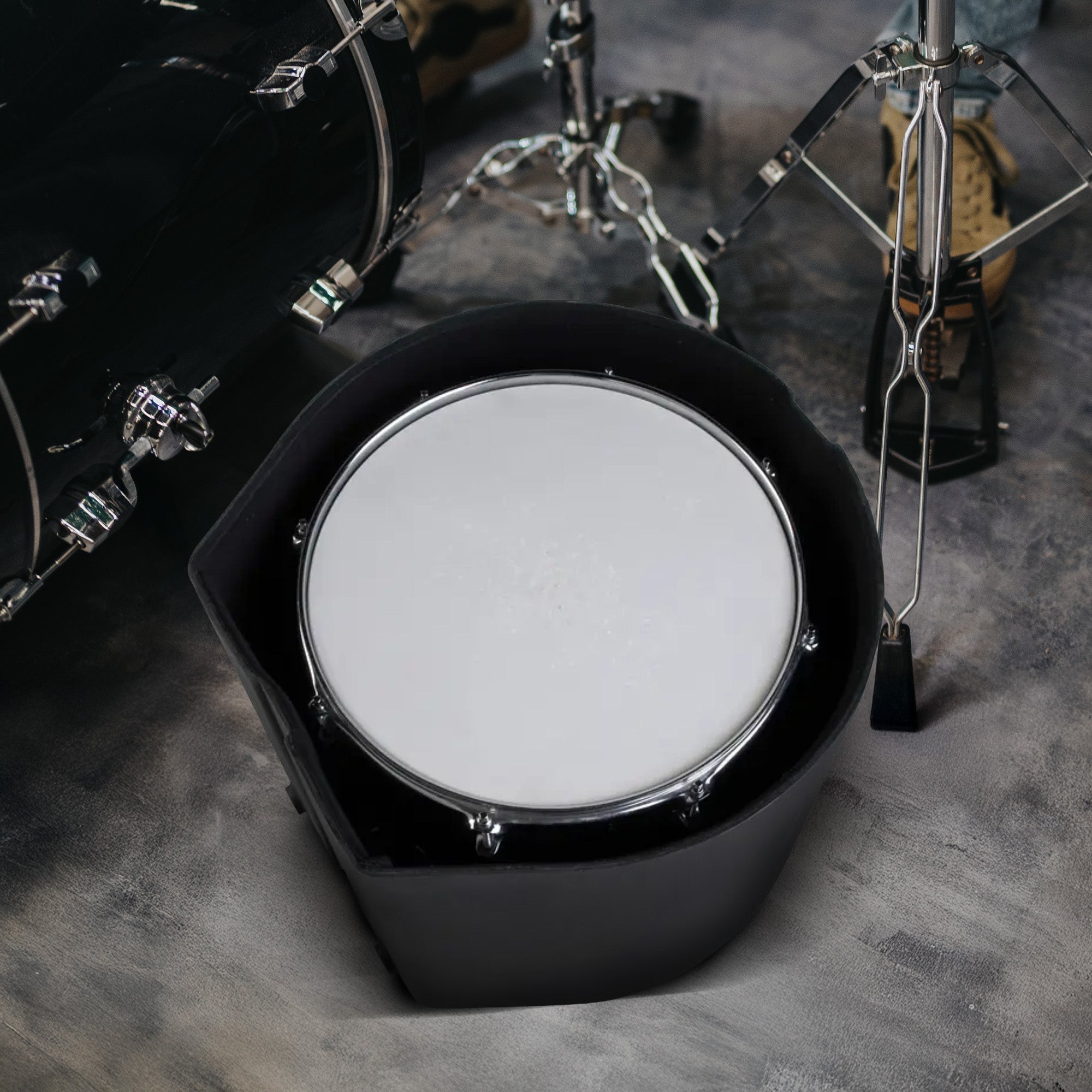 SKB 14" x 14" Floor Tom Case with Padded Interior and D-Shaped Drum Design - Smart-nests