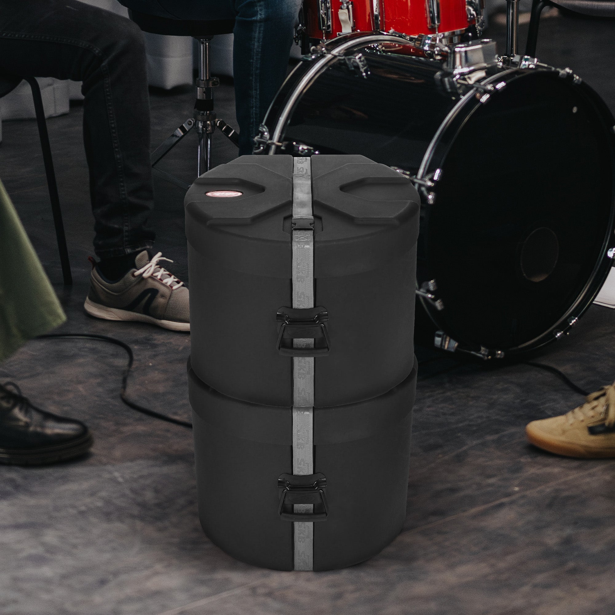 SKB 14" x 16" Floor Tom Case with Padded Interior and D-Shaped Drum Design - Smart-nests