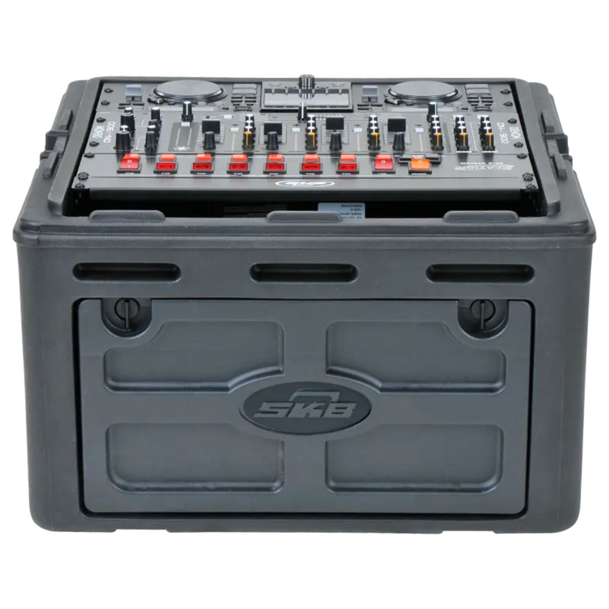 SKB Roto Rack/Mixer Console, 10U Slanted Rackmount on top, 4U Rackmount in Front - Smart-nests