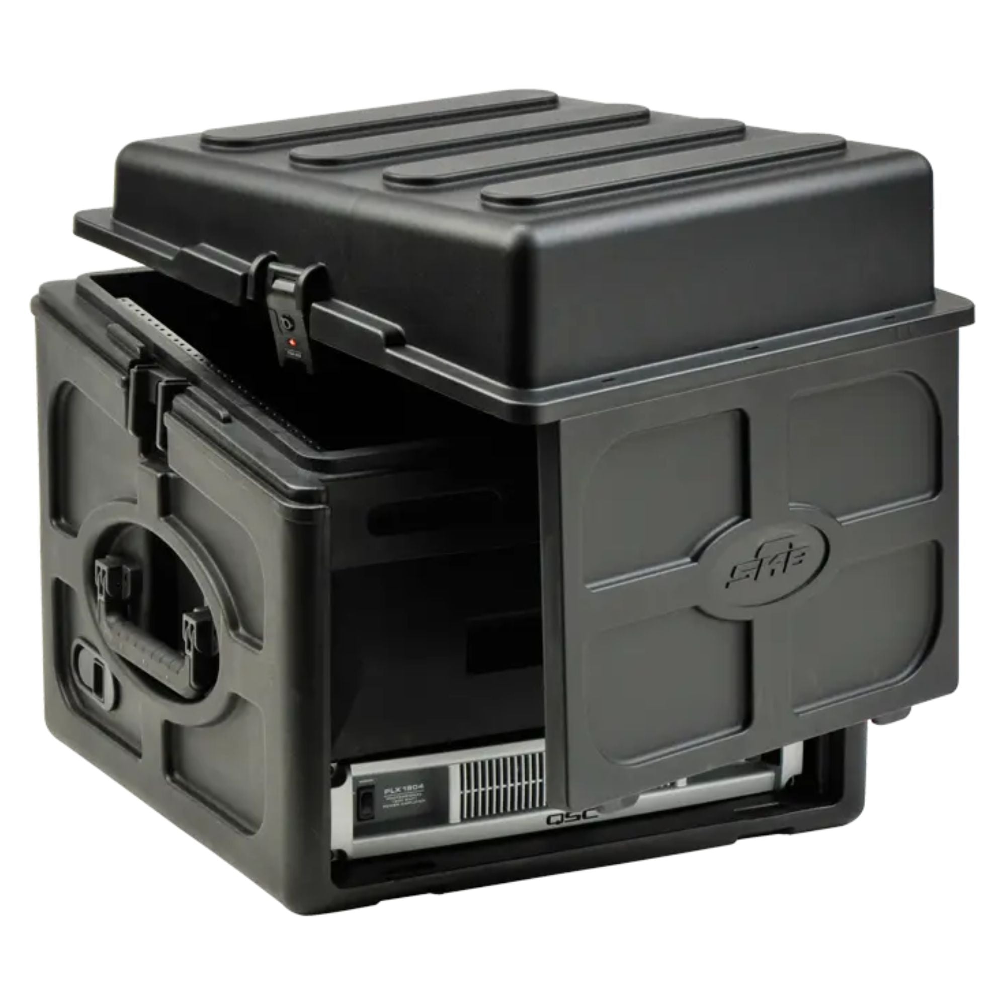 SKB Roto Rack/Mixer Console, 10U Slanted Rackmount on top, 6U Rackmount in Front - Smart-nests