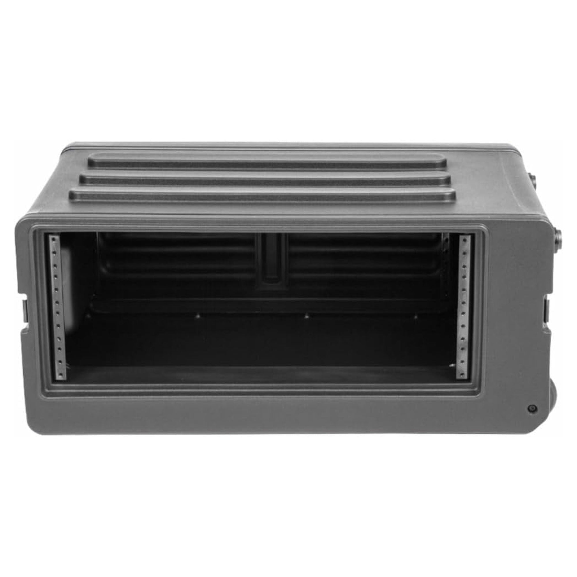 SKB 4U rSeries Shallow Rolling Rack with Integrated Back Wheels and Pull Handle - Smart-nests
