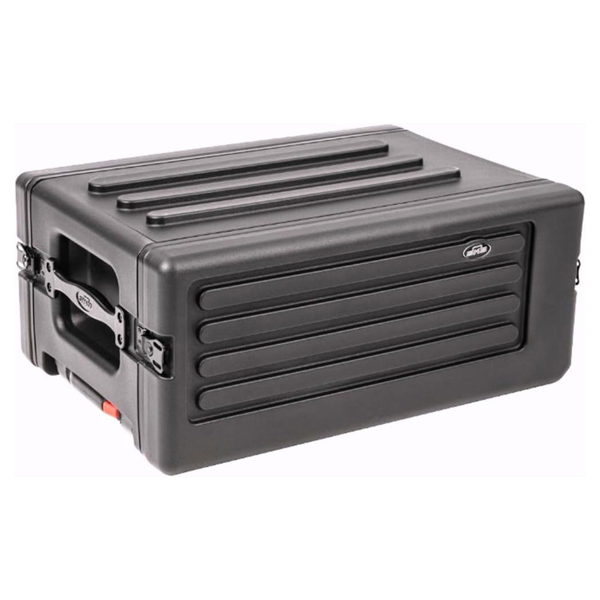 SKB 4U rSeries Shallow Rolling Rack with Integrated Back Wheels and Pull Handle - Smart-nests