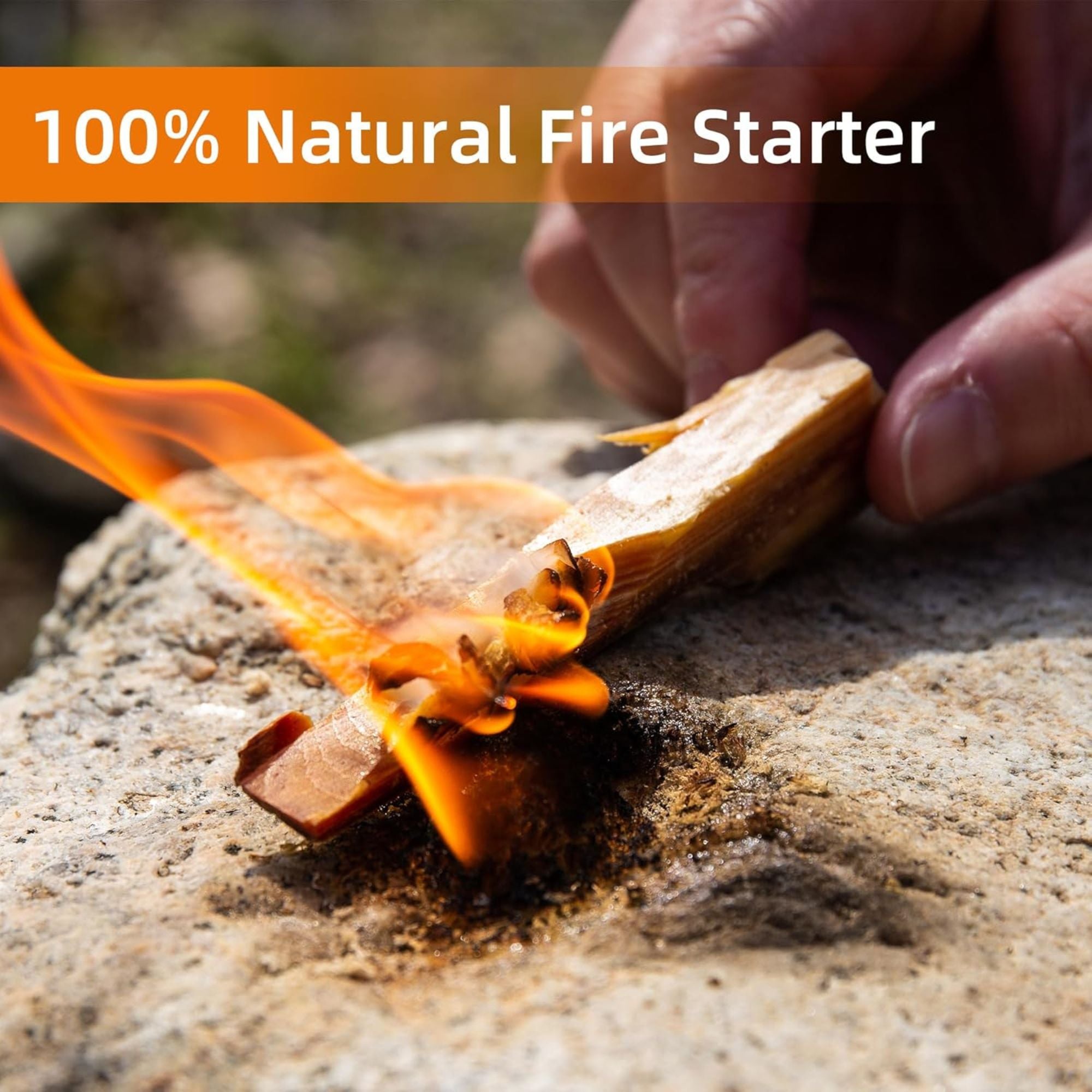 Sun Joe 40 Lb Fatwood Fire Starter Sticks for Fireplace, Wood Stove & Grill Use