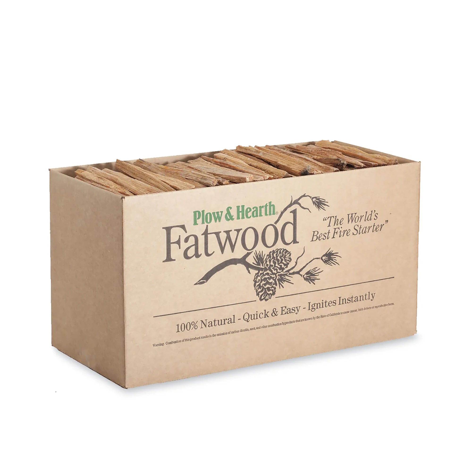 Sun Joe 40 Lb Fatwood Fire Starter Sticks for Fireplace, Wood Stove & Grill Use
