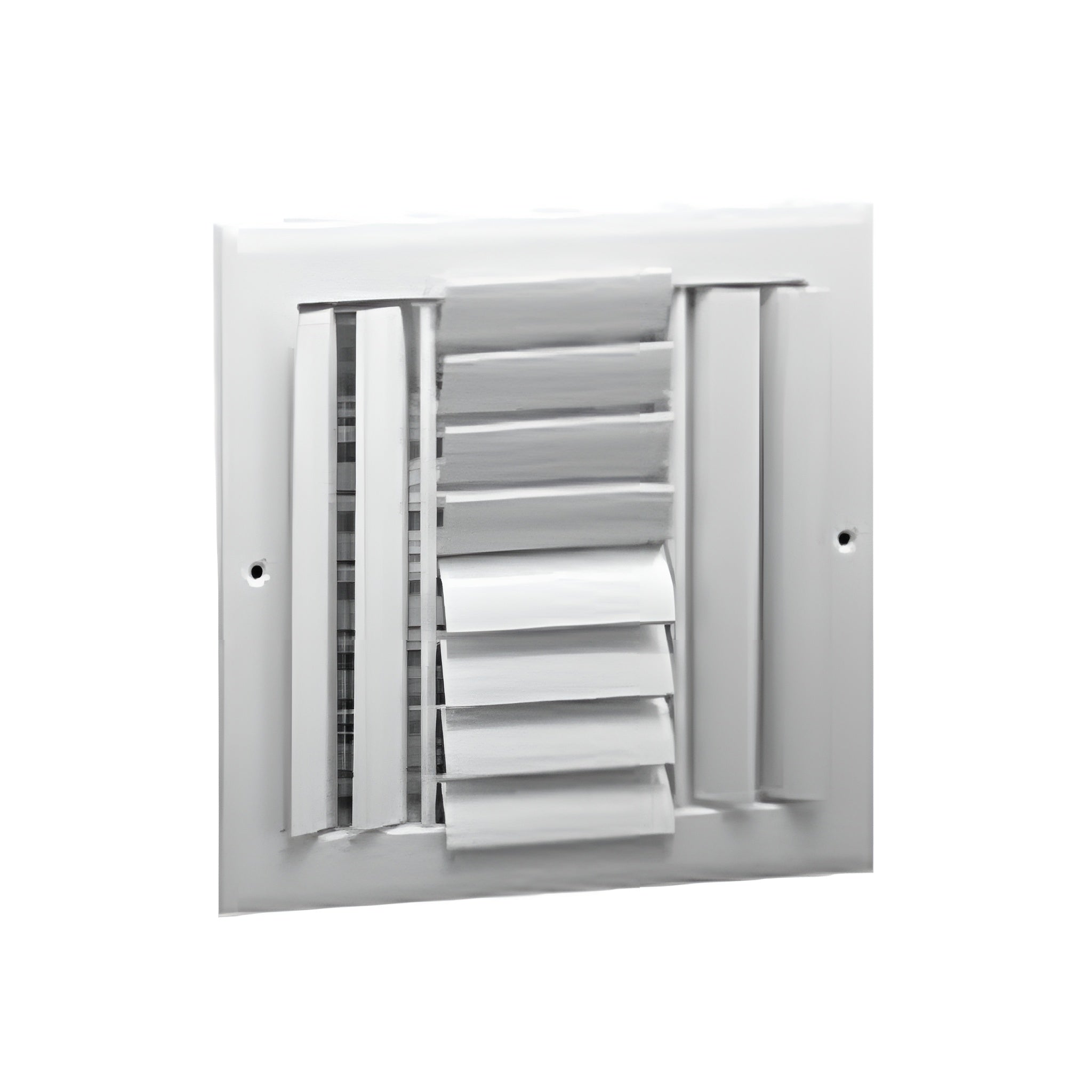 Hart & Cooley 10"x10" Aluminum Curved Blade Register Multi-Shutter Damper, 4-Way - Smart-nests
