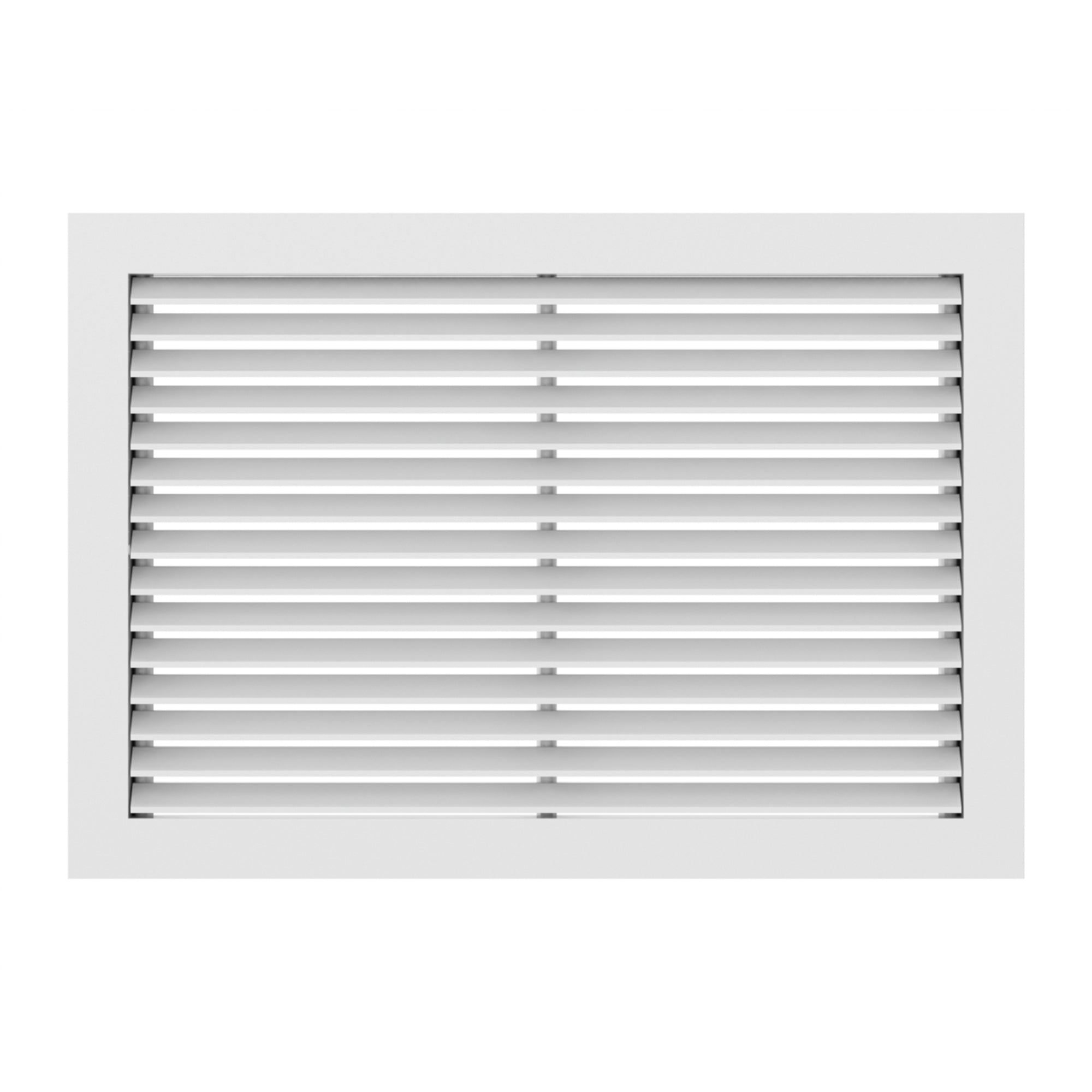 Hart & Cooley Return Air Grille 14” x 6” Aluminum, 45 Degree Fixed Blade, White