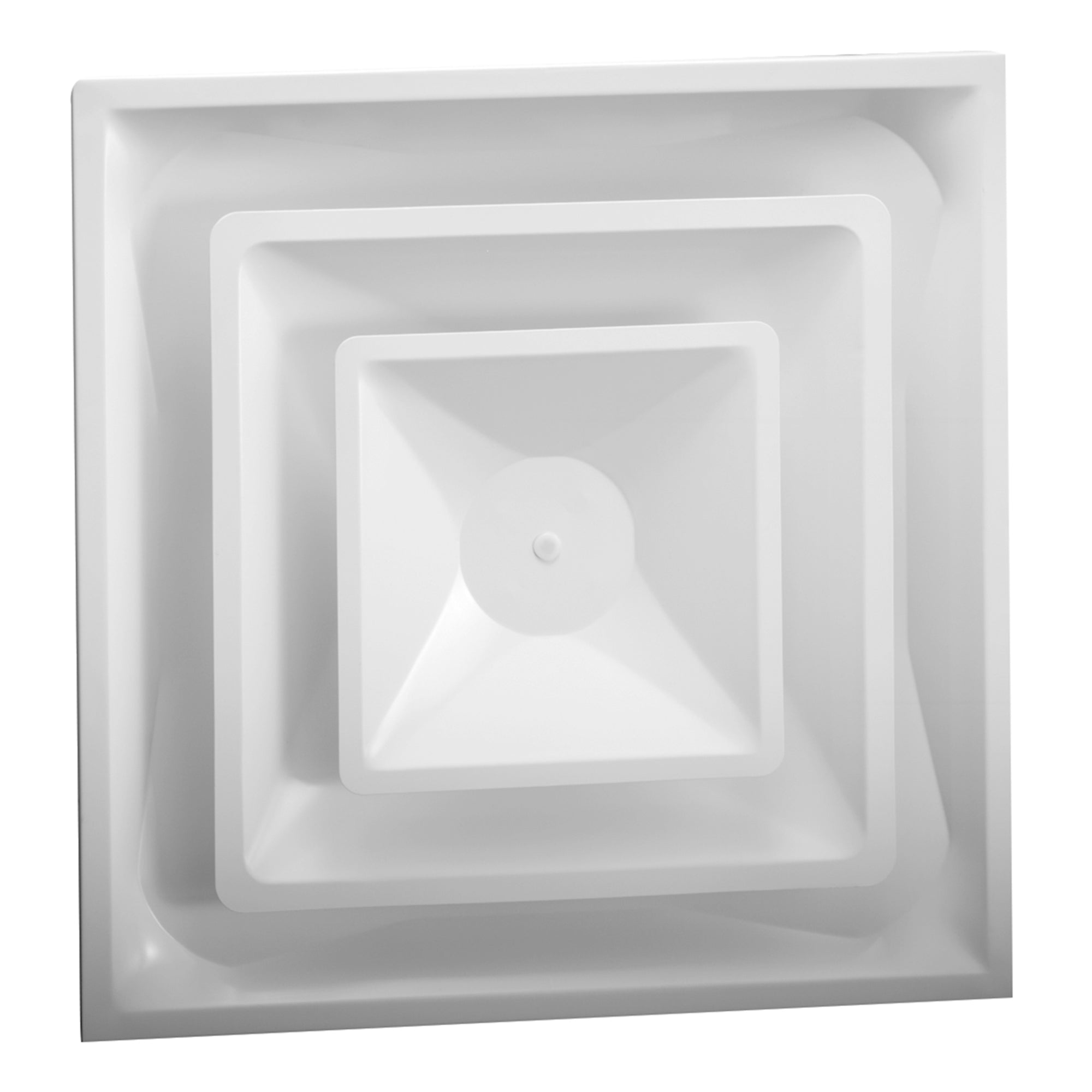 Hart & Cooley Steel 4-Way Diffuse with 2 Cone Design and 8 Inch Fixed Collar