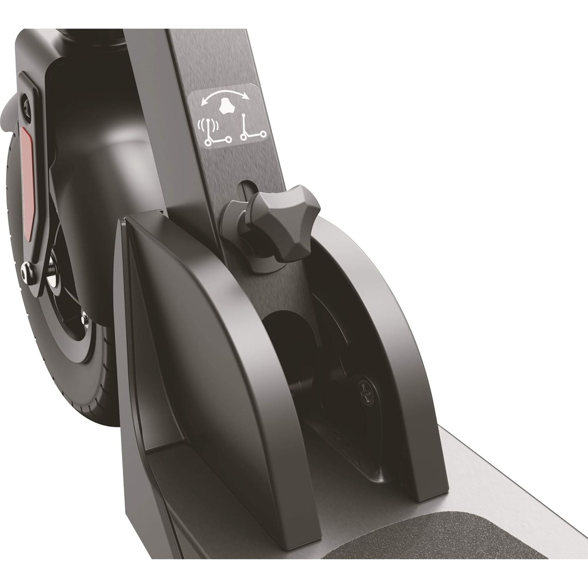 Razor E Prime III Electric Scooter, 8" Front Tire, LED Lights, Rear Drive, Grey