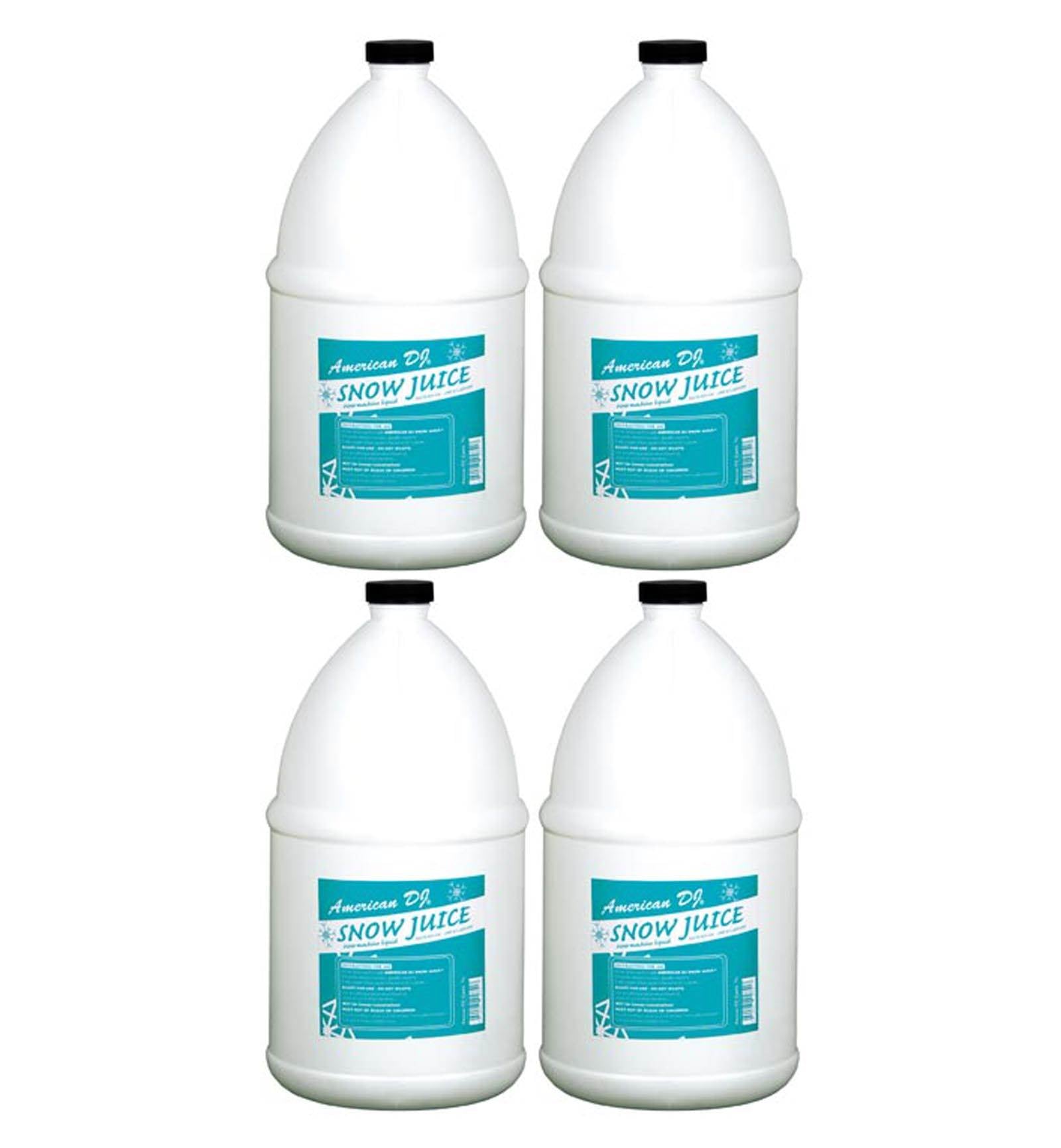(4) Gallons AMERICAN DJ Snow Gal Juice Dense Bubbles for VF Flurry Snow Machines - Smart-nests