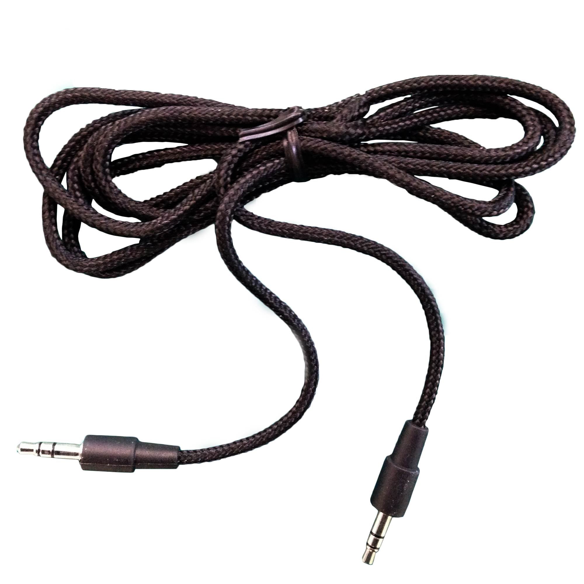 VM Audio 3.5mm Auxiliary Sound Stereo 5-Foot Tablet Smartphone Car Cable, Black - Smart-nests