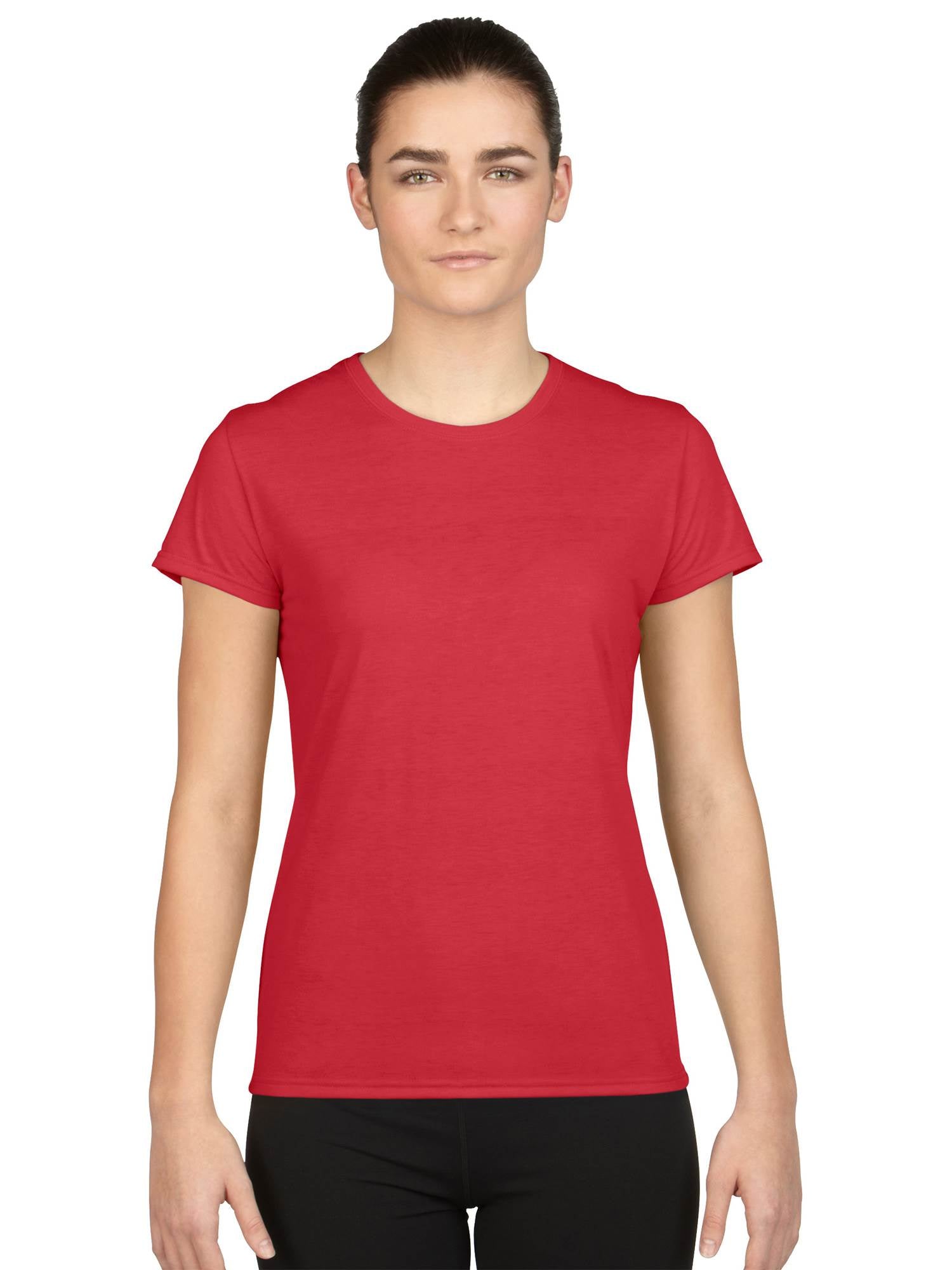 Gildan Missy Fit Womens X-Small Adult Performance Short Sleeve T-Shirt, Red - Smart-nests