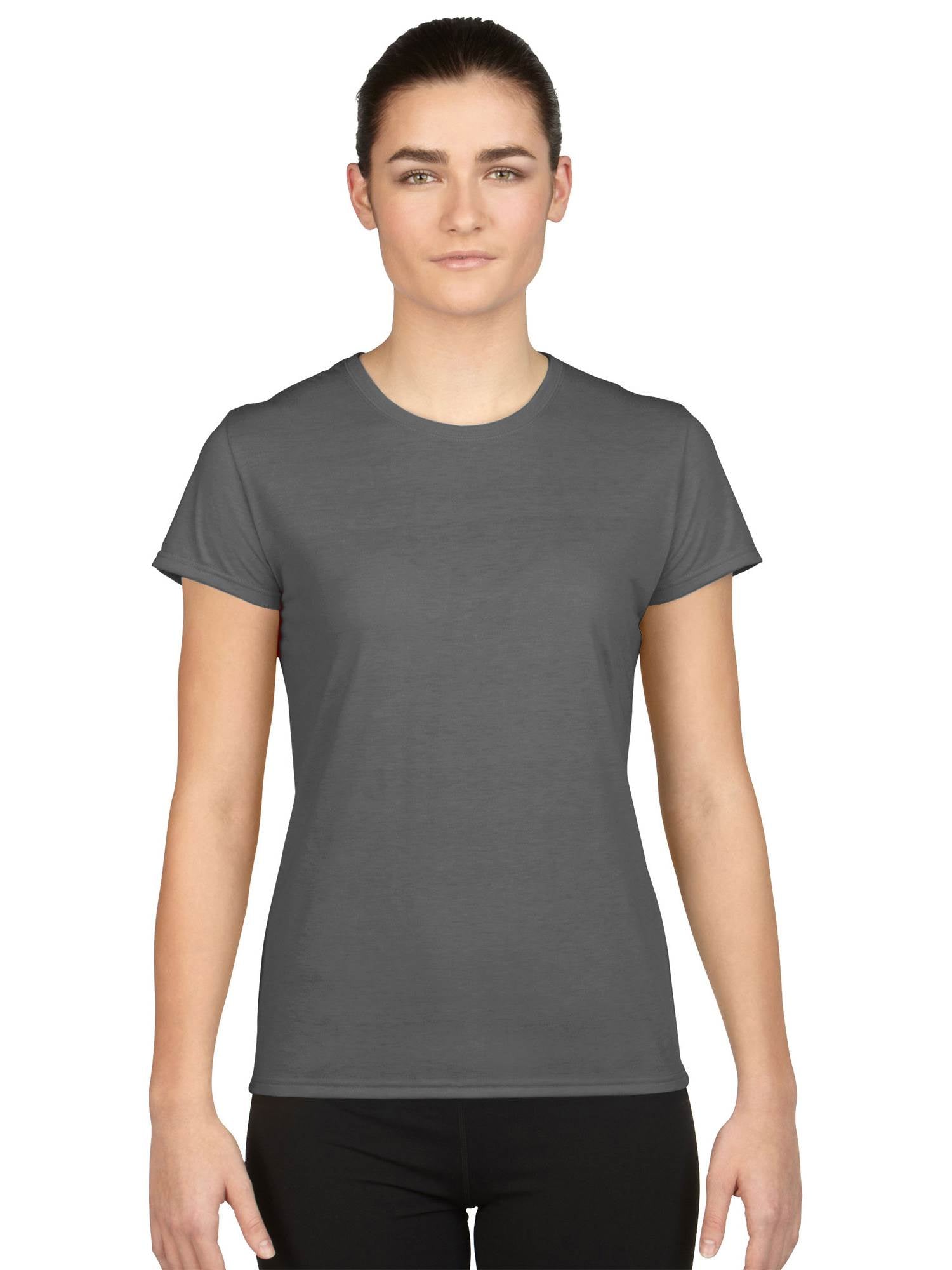 Gildan Missy Fit Womens X-Small Adult Performance Short Sleeve T-Shirt, Charcoal - Smart-nests