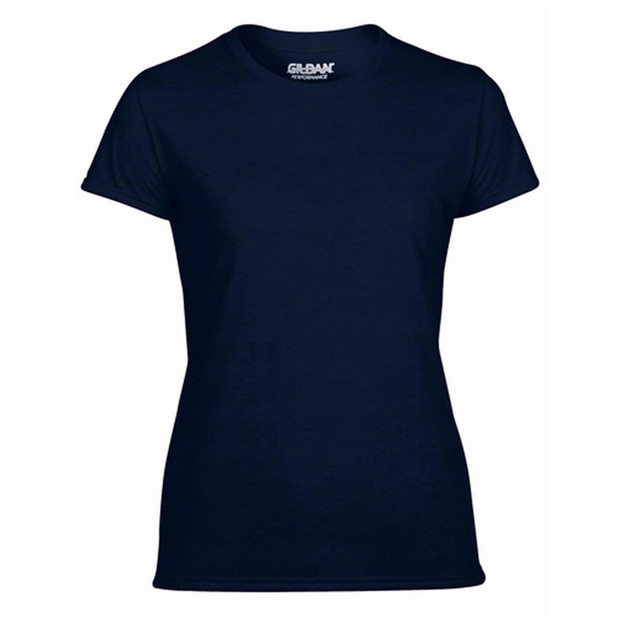 Gildan Missy Fit Women's X-Small Adult Performance Short Sleeve T-Shirt, Navy - Smart-nests