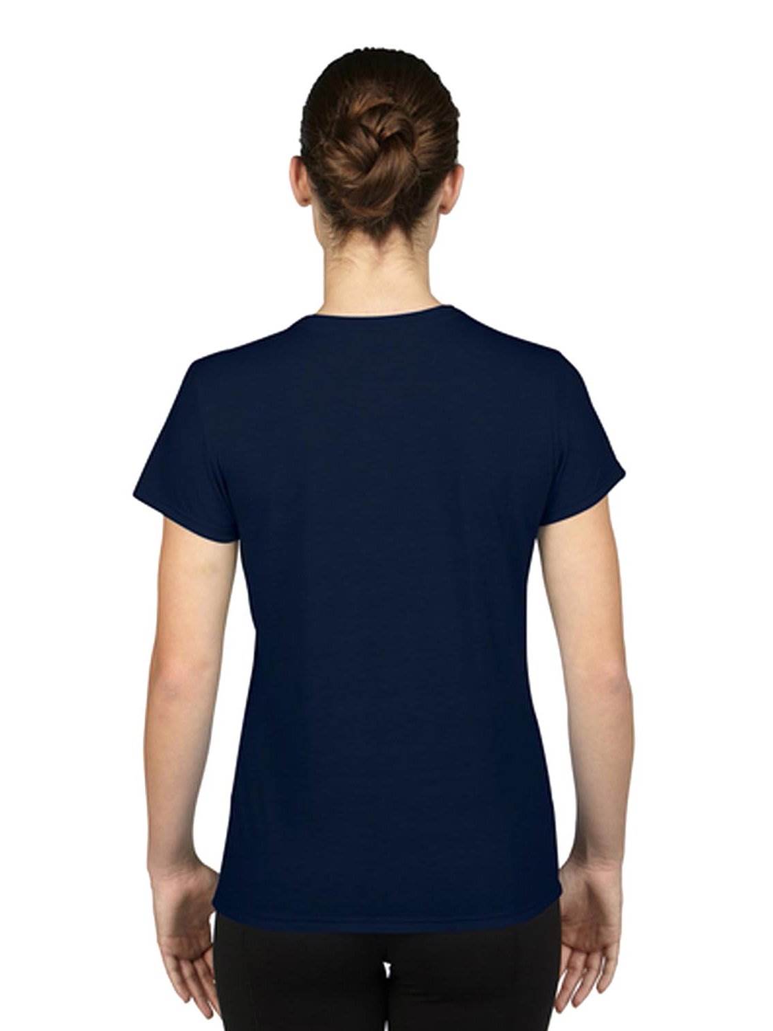 Gildan Missy Fit Women's Small Adult Performance Short Sleeve T-Shirt, Navy - Smart-nests