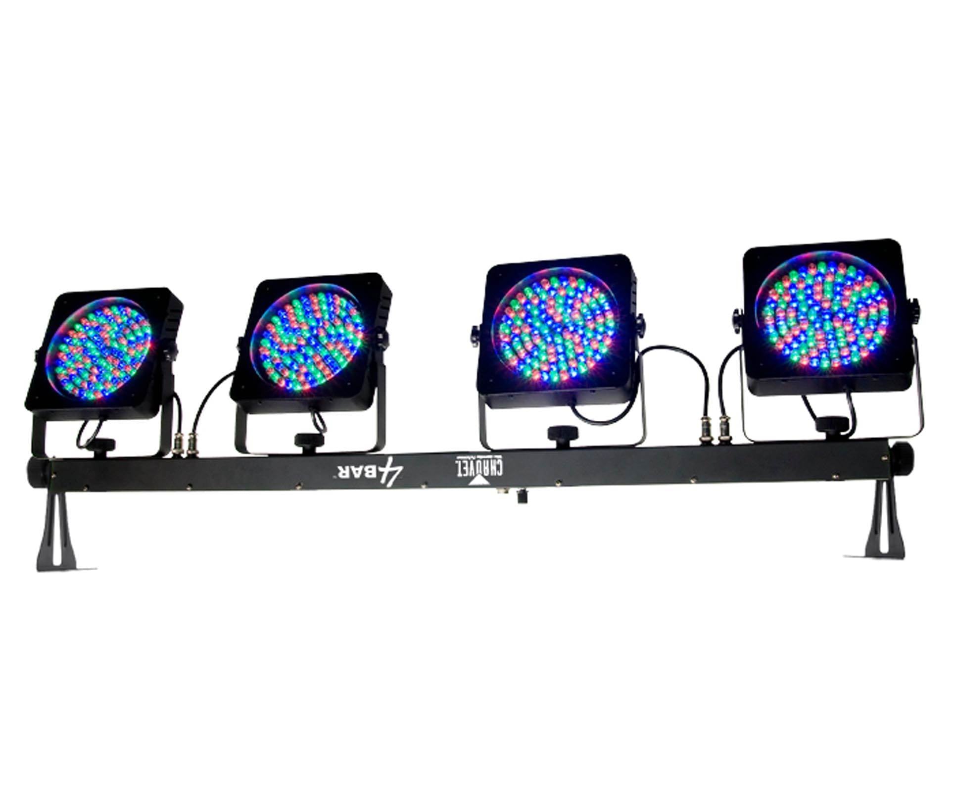 CHAUVET 4BAR 4 BAR DMX LED Stage Wash Light System w/ Tripod, Case & Footswitch - Smart-nests