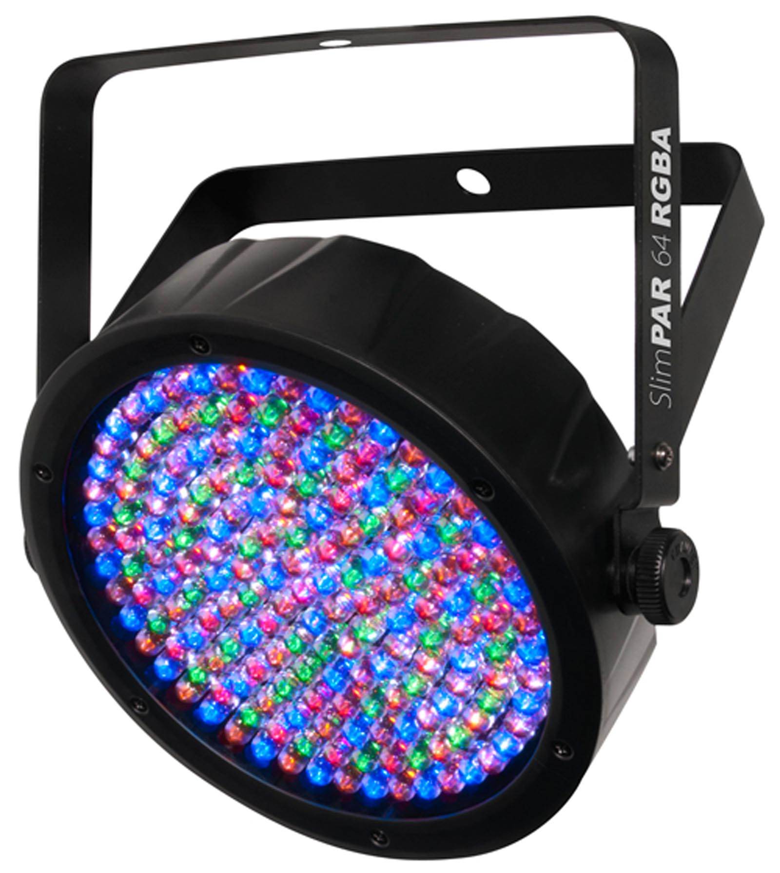 (2) Chauvet DJ SlimPar 64 RGBA LED DMX Compact Slim Par Can Stage Light Effects - Smart-nests