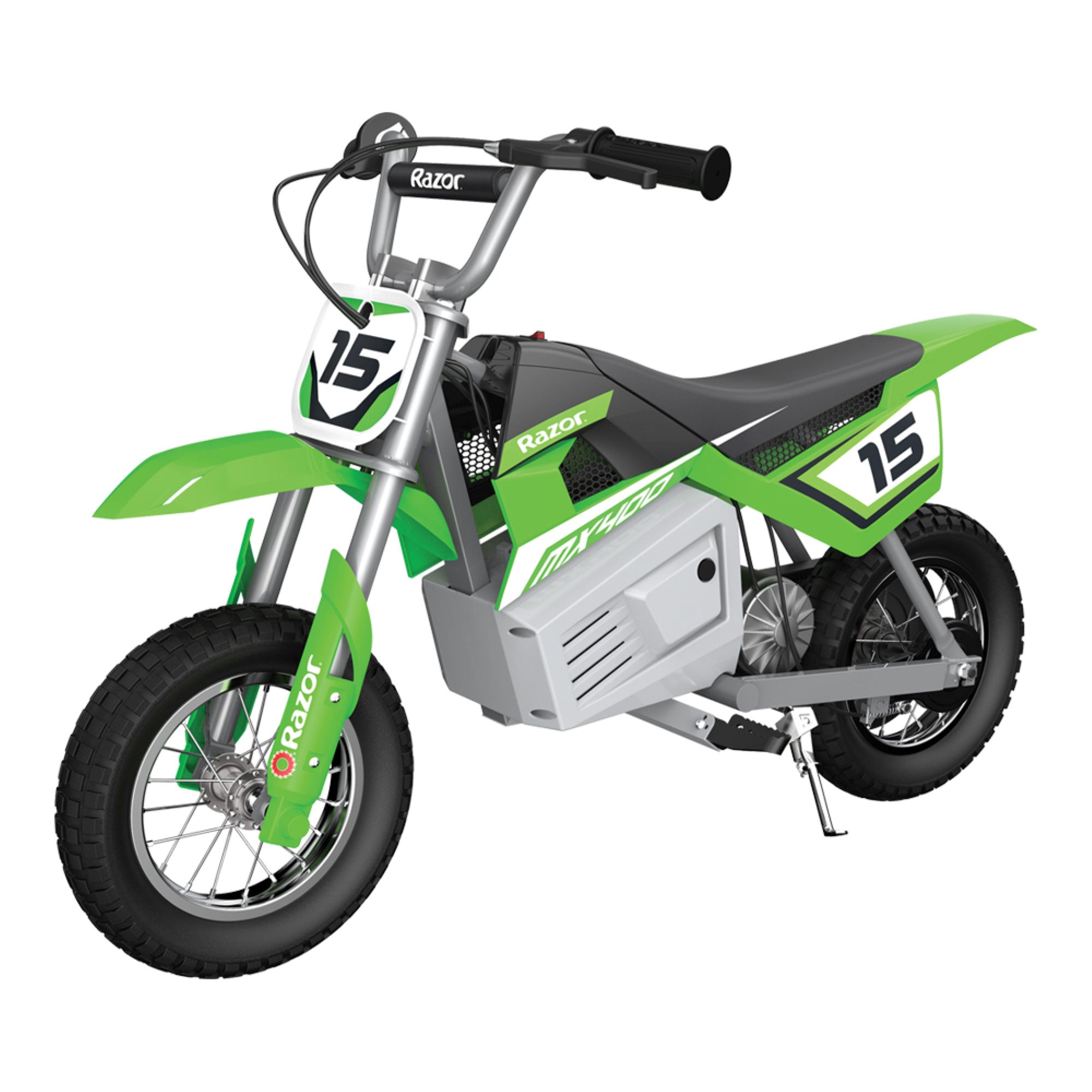 Razor MX400 Dirt Rocket 24V Electric Toy Motocross Motorcycle Dirt Bike, Green - Smart-nests