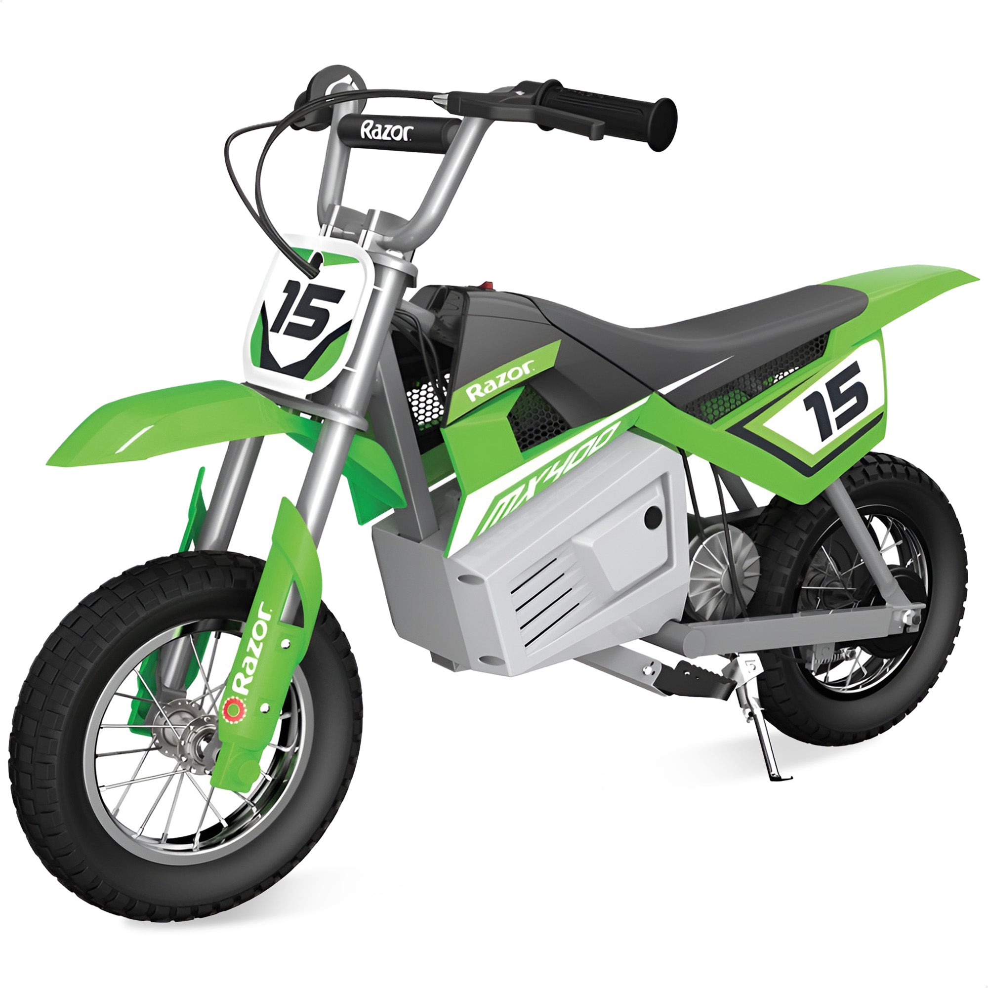 Razor MX400 Dirt Rocket 24V Electric Toy Motocross Motorcycle Dirt Bike, Green - Smart-nests