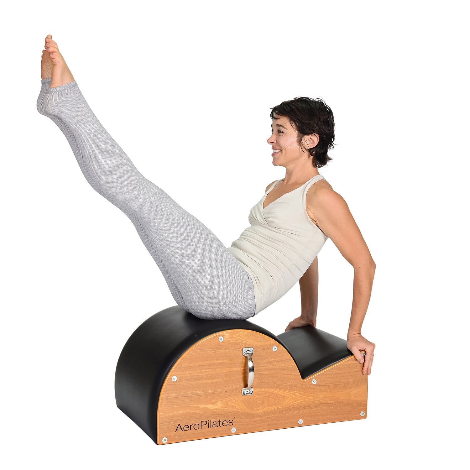 Stamina AeroPilates Wooden Padded Spine Posture Corrector Stretching Barrel - Smart-nests