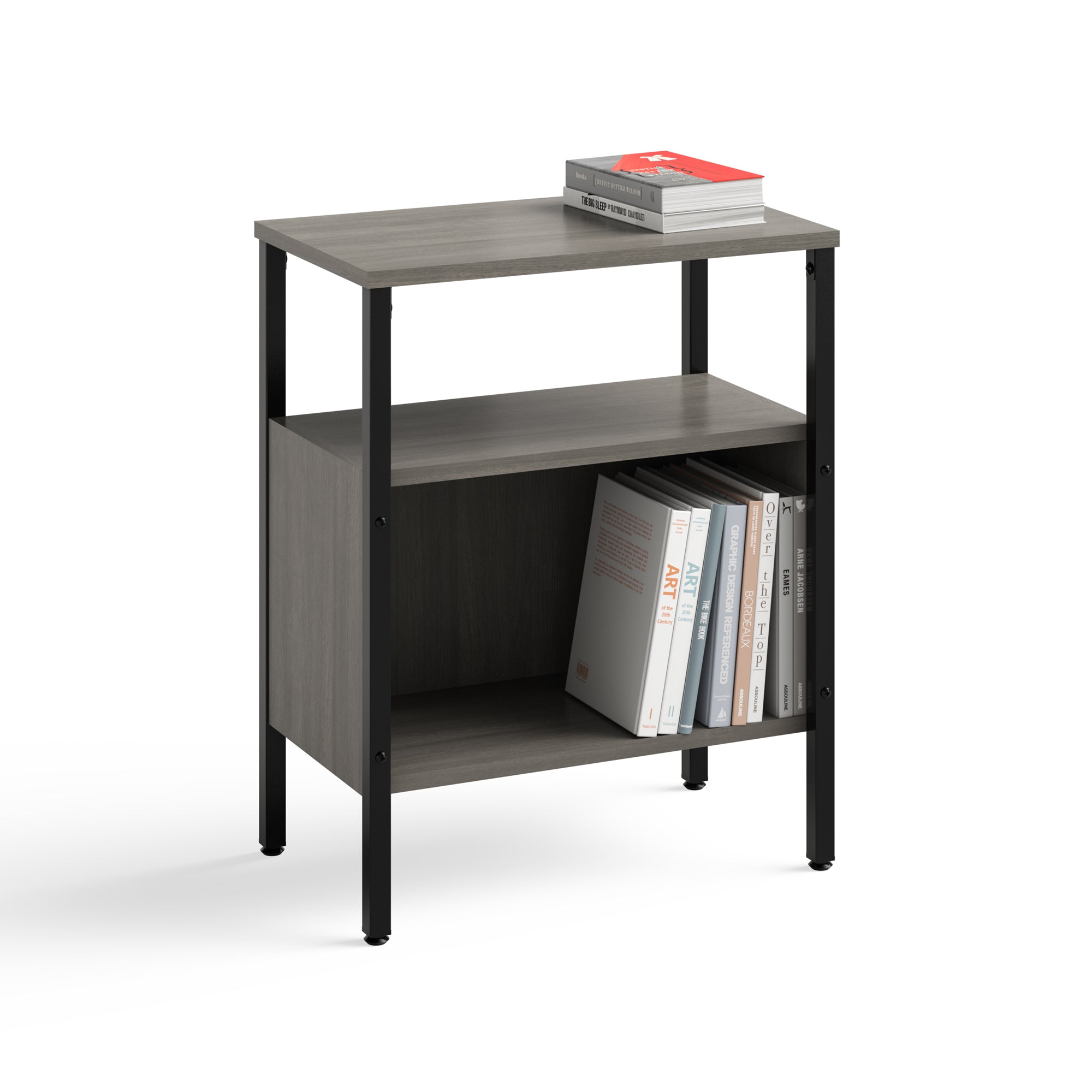 Safco Simple Storage Space Saving Compartment Organizer Stand, Sterling Ash - Smart-nests