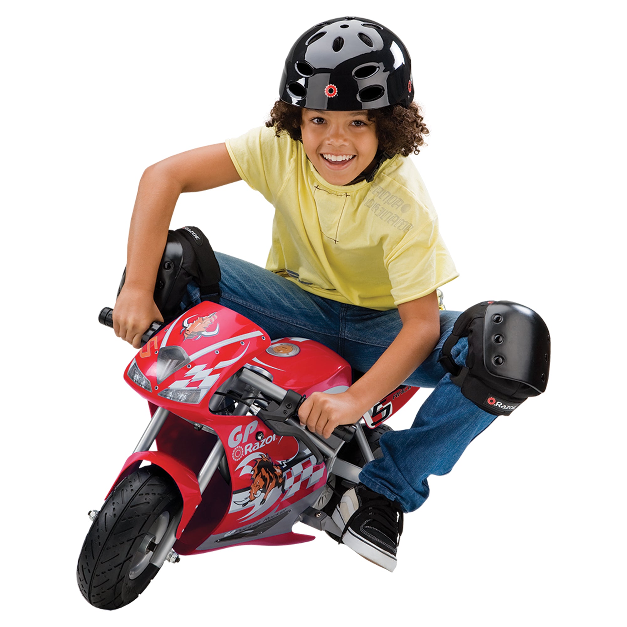 Razor 24V Mini Electric Bike Motorbike, 1 Speed Pocket Rocket Motorcycle , Red - Smart-nests