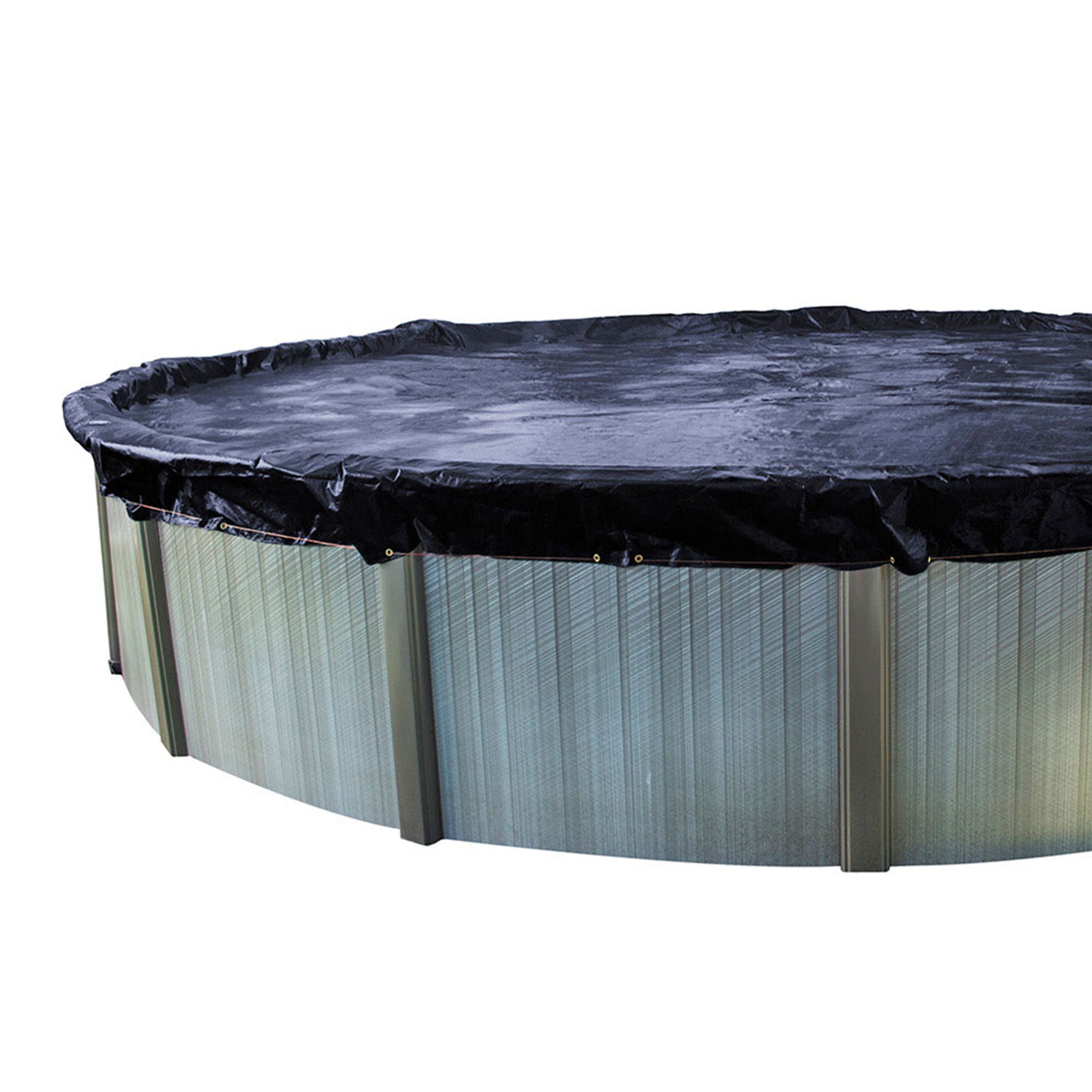 Swimline 24 Ft Round Above Ground Winter Pool Cover w/ 4'x8' Closing Air Pillow - Smart-nests