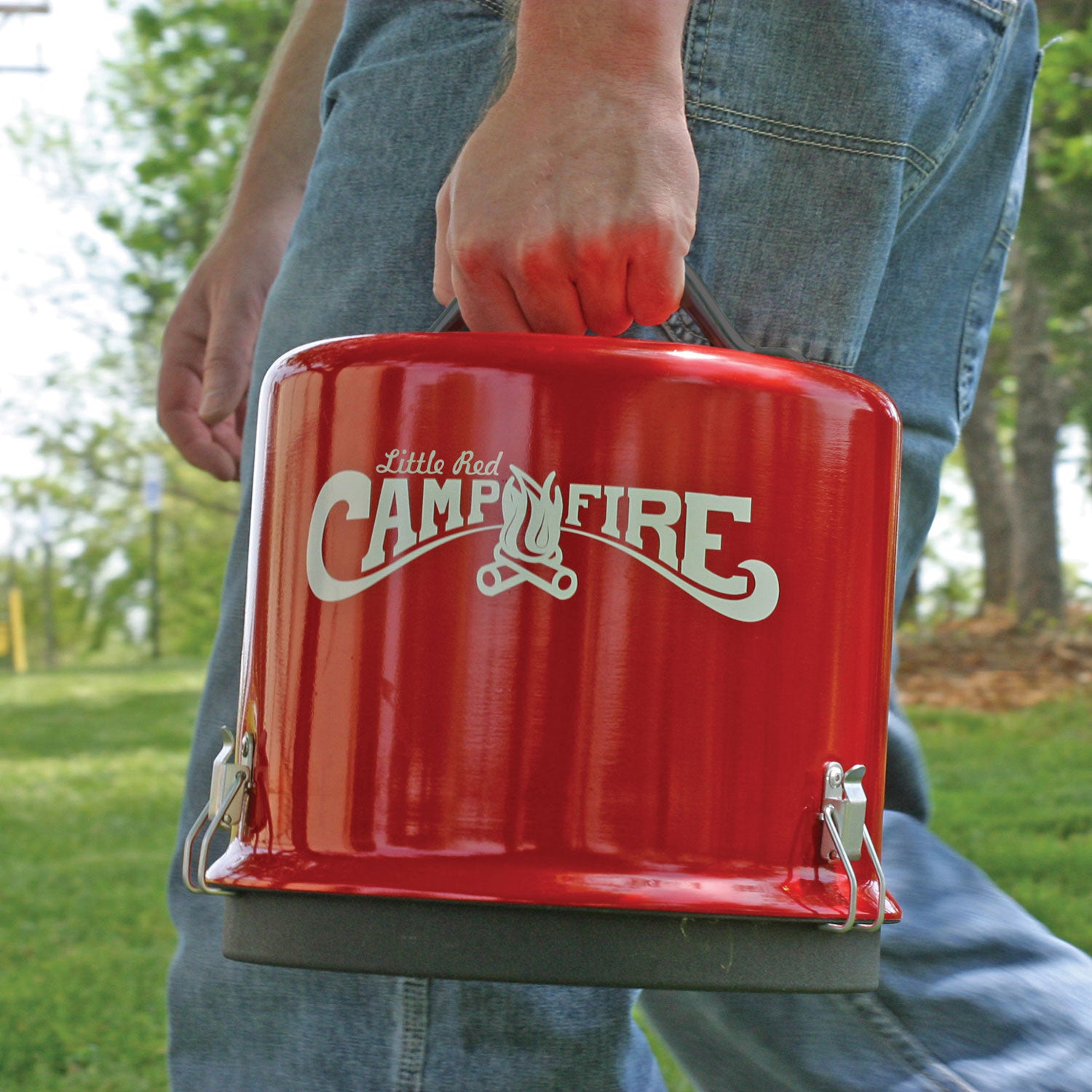Camco Little Red Outdoor Portable Tabletop Propane Heater Fire Pit 11.25 Inch - Smart-nests