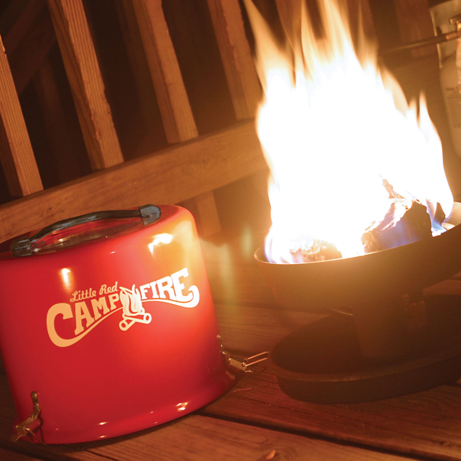 Camco Little Red Outdoor Portable Tabletop Propane Heater Fire Pit 11.25 Inch - Smart-nests