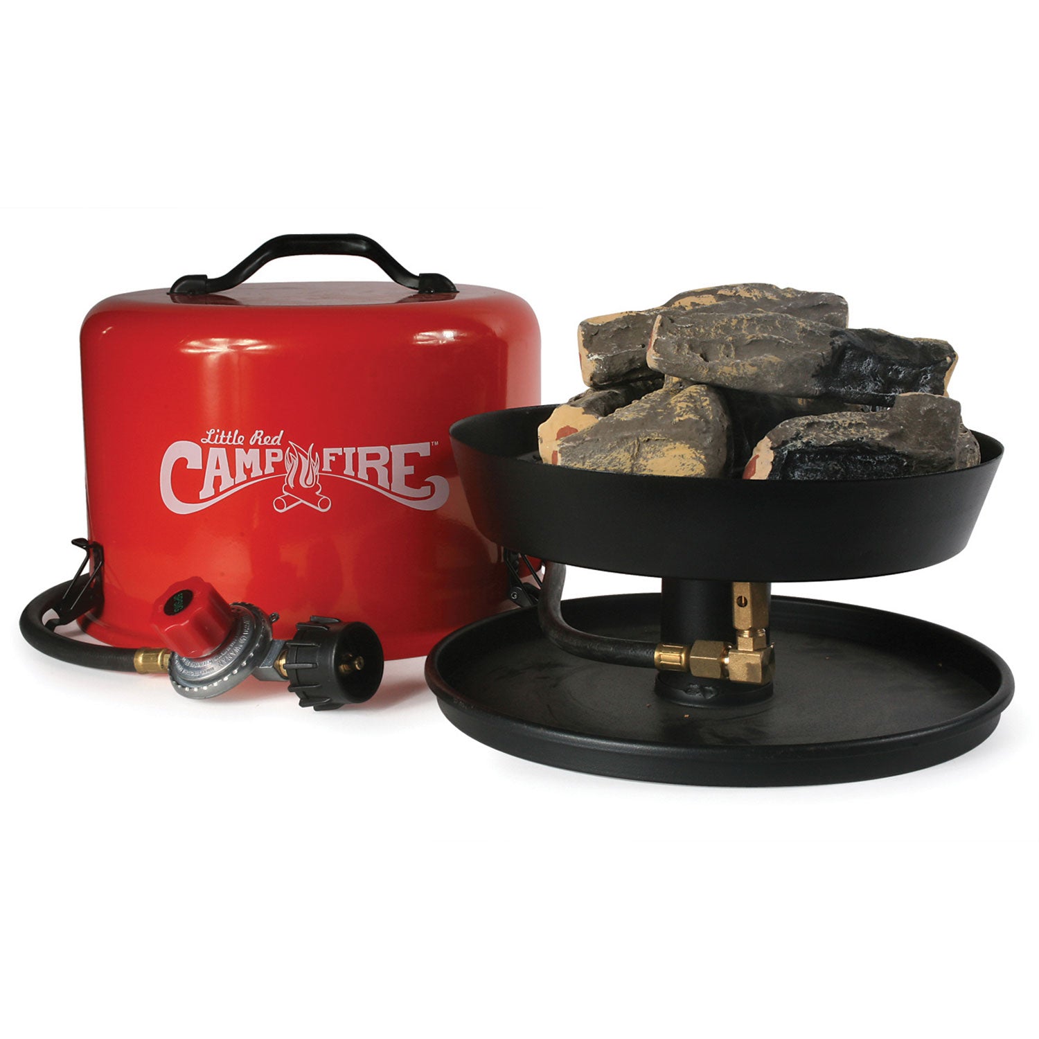 Camco Little Red Outdoor Portable Tabletop Propane Heater Fire Pit 11.25 Inch - Smart-nests