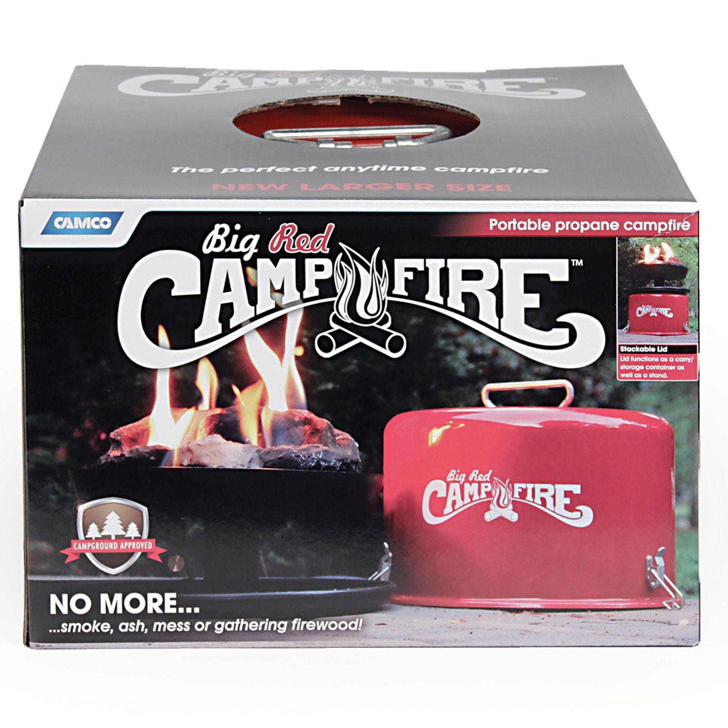 Camco Big Red Outdoor Portable Tabletop Propane Heater Fire Pit, 13.25 Inch - Smart-nests