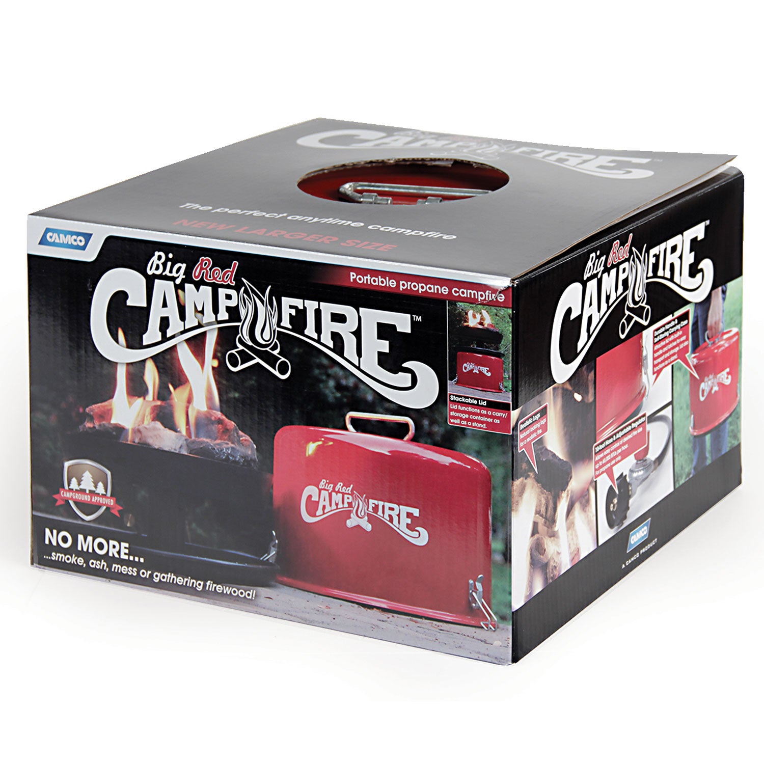 Camco Big Red Outdoor Portable Tabletop Propane Heater Fire Pit, 13.25 Inch - Smart-nests