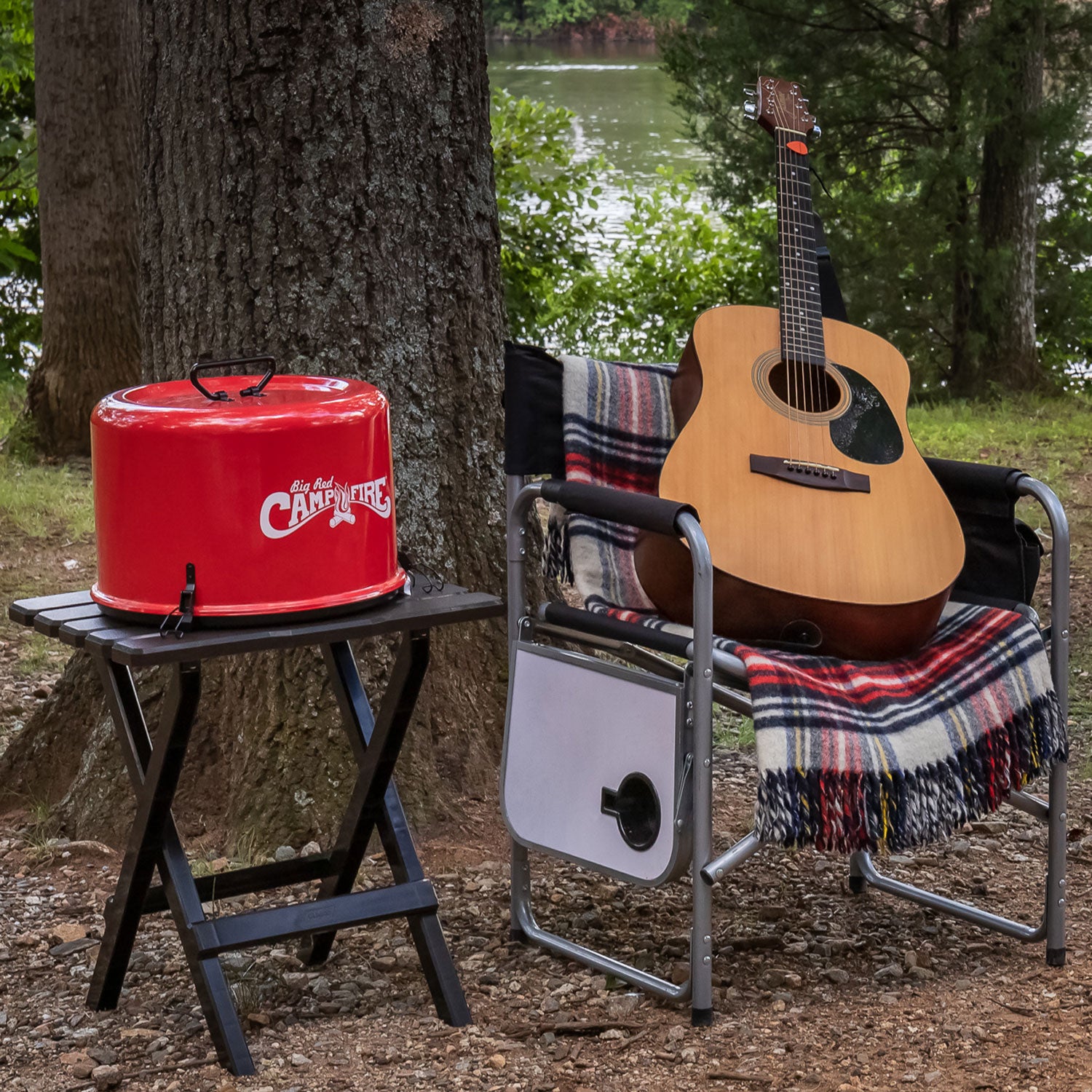 Camco Big Red Outdoor Portable Tabletop Propane Heater Fire Pit, 13.25 Inch - Smart-nests